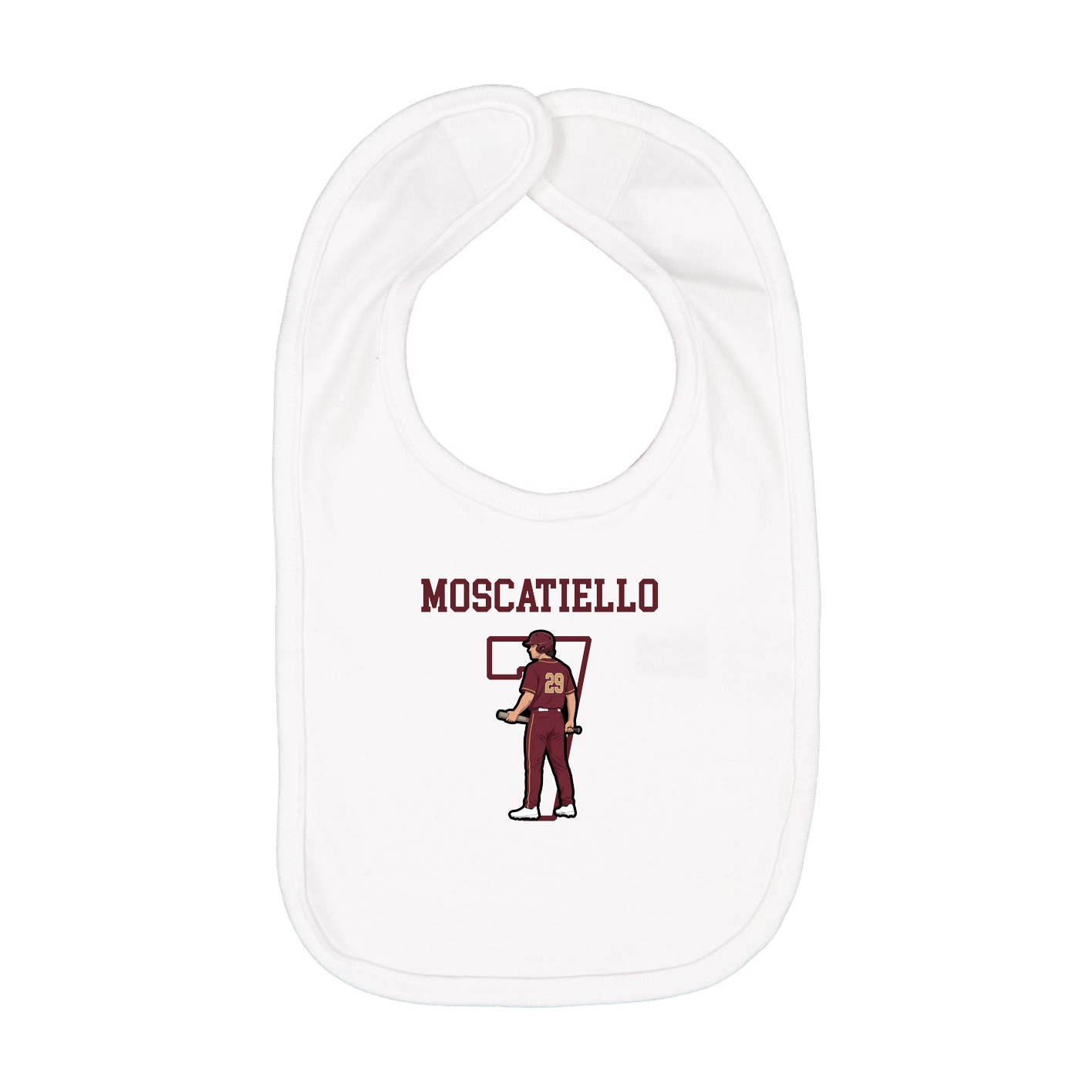 Infant Bib — Shirsey in White