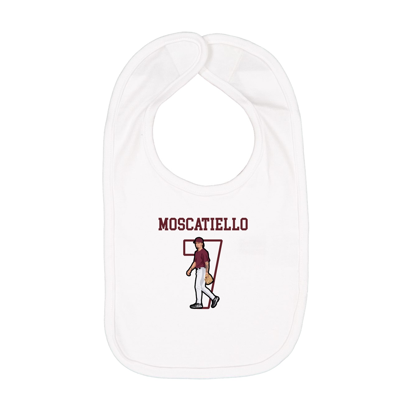 Infant Bib — Shirsey in White
