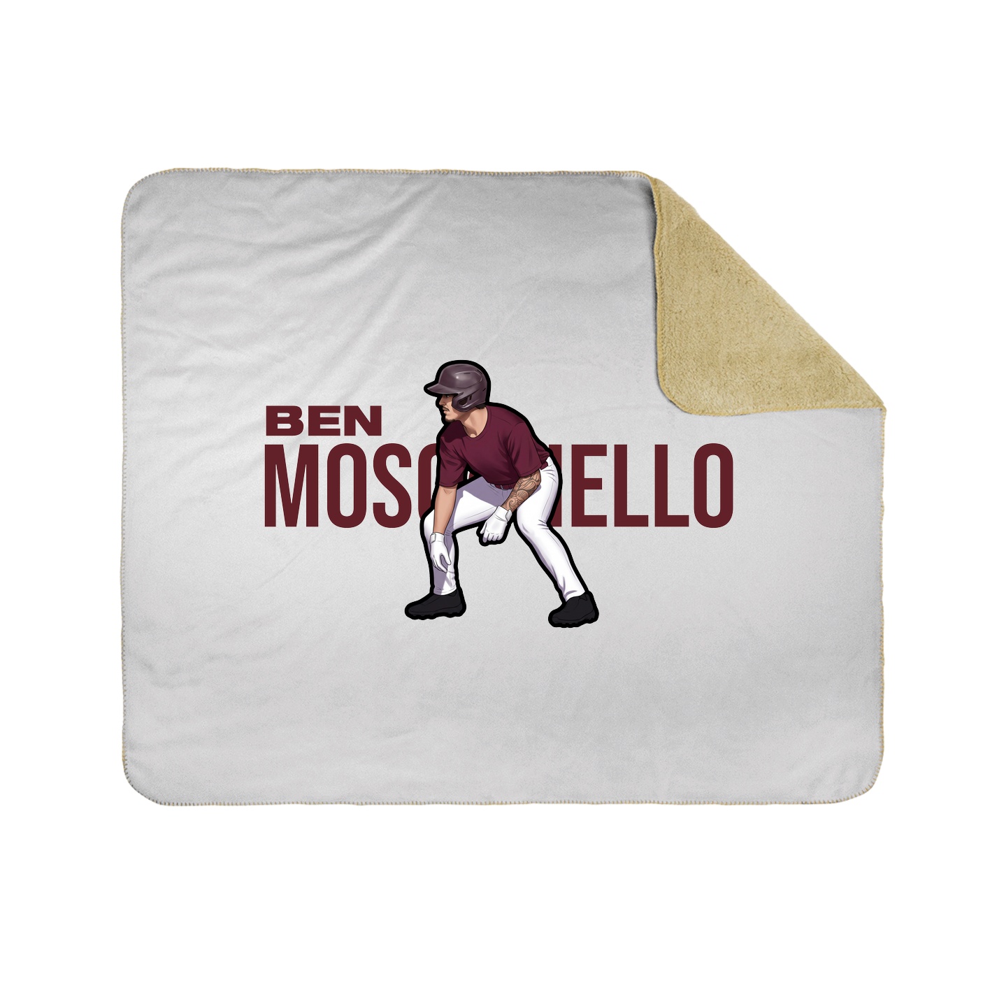 Throw Blanket — Player Name in White
