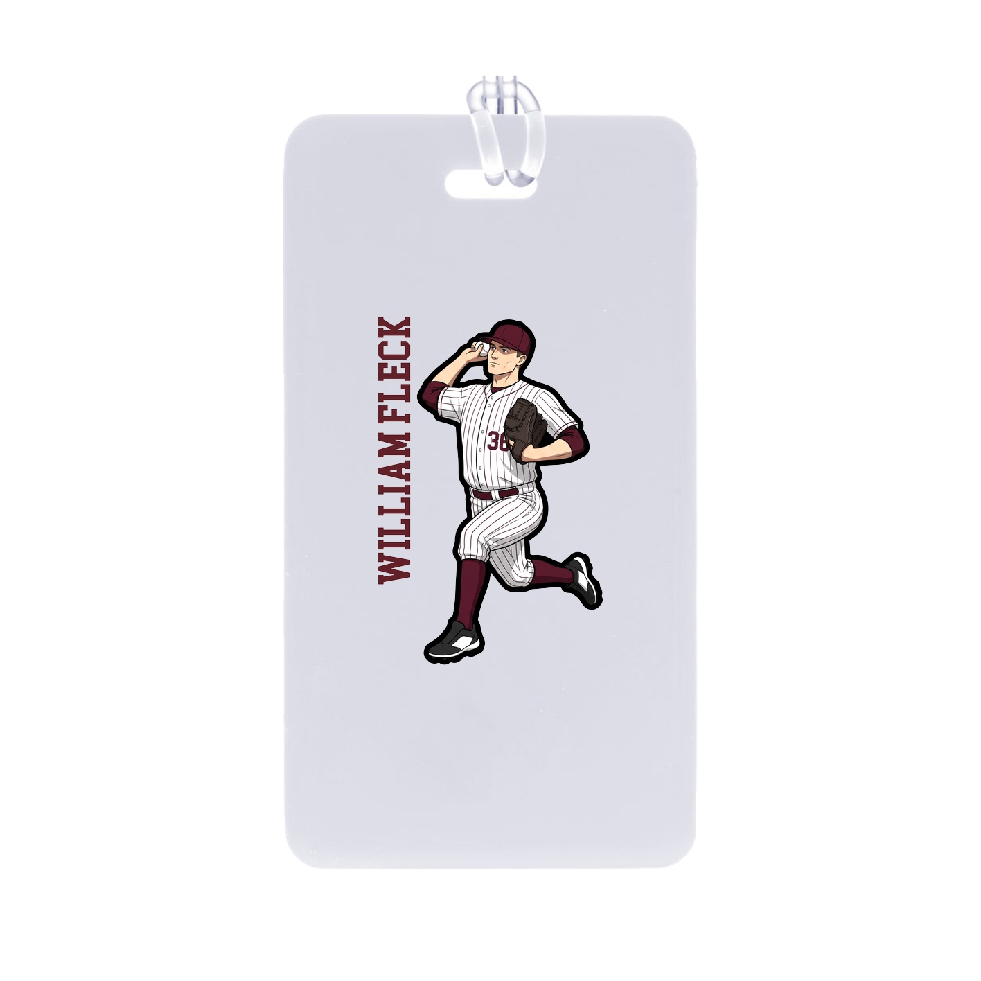 Bag Tag — Name Vertical in Classic