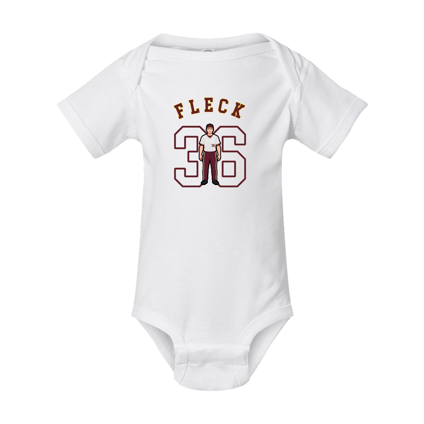 Baby Onesie — Shirsey Arch in White