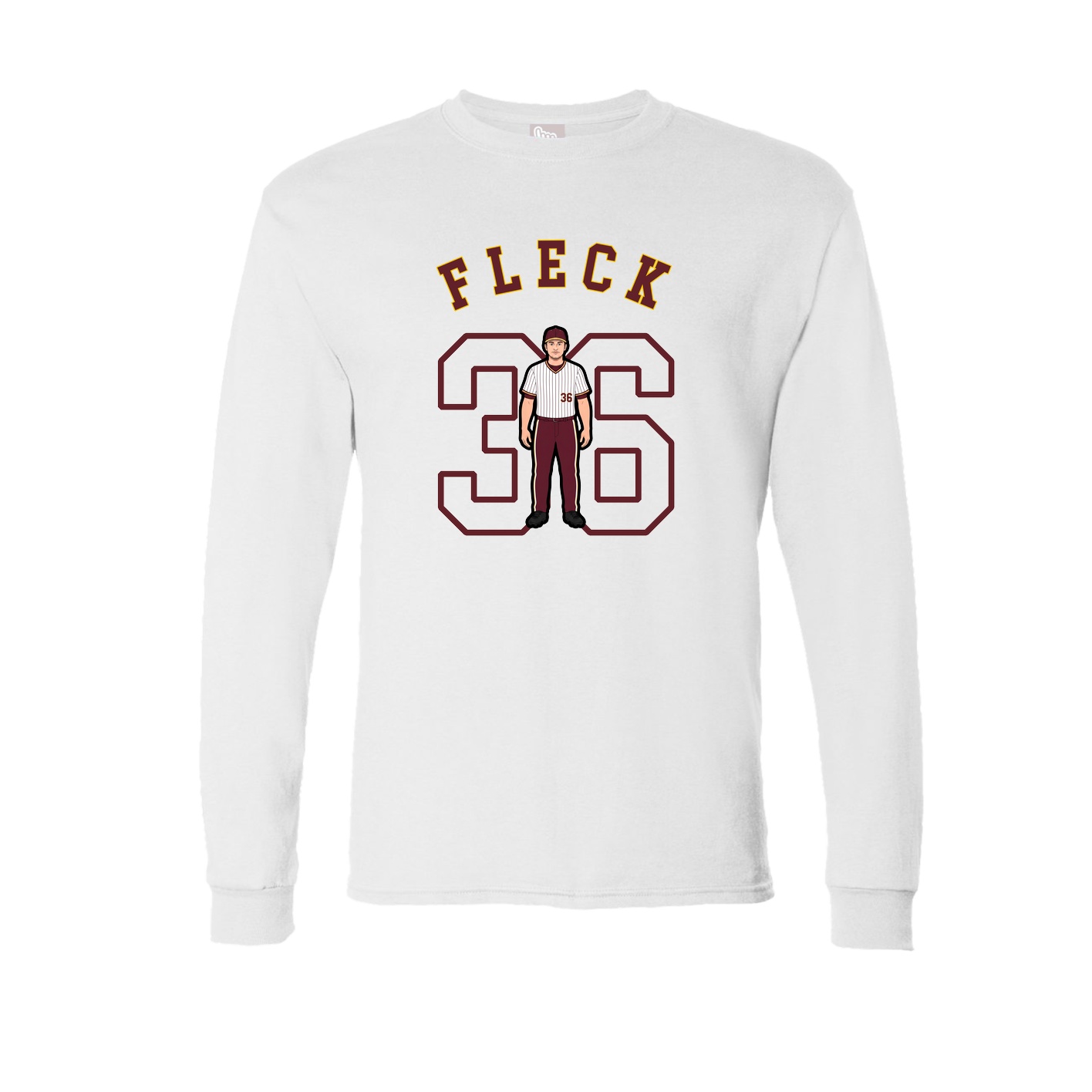 Long Sleeve Tee — Shirsey Arch in White