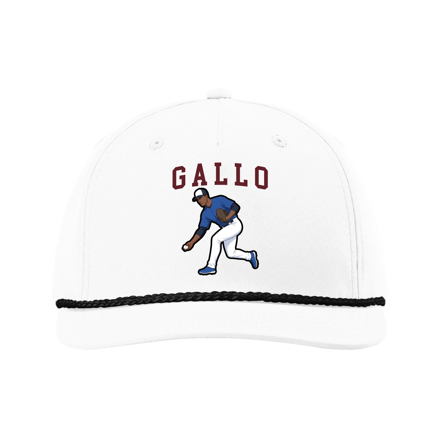 Five-Panel Classic Rope Cap — Shirsey in White
