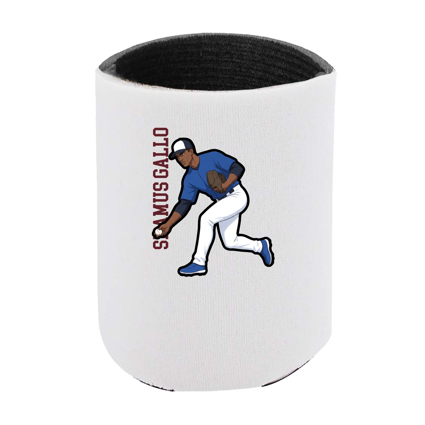 Can Holder — Name Vertical in White
