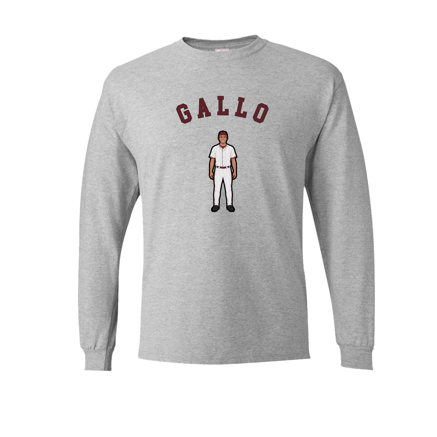 Long Sleeve Tee — Shirsey Arch in Grey