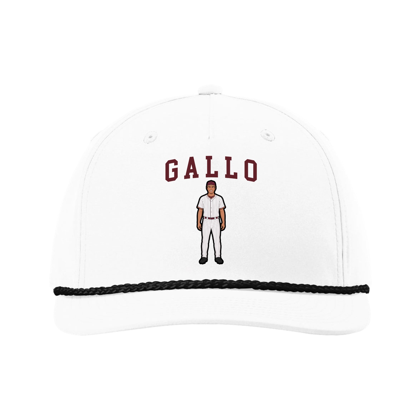 Five-Panel Classic Rope Cap — Shirsey in White