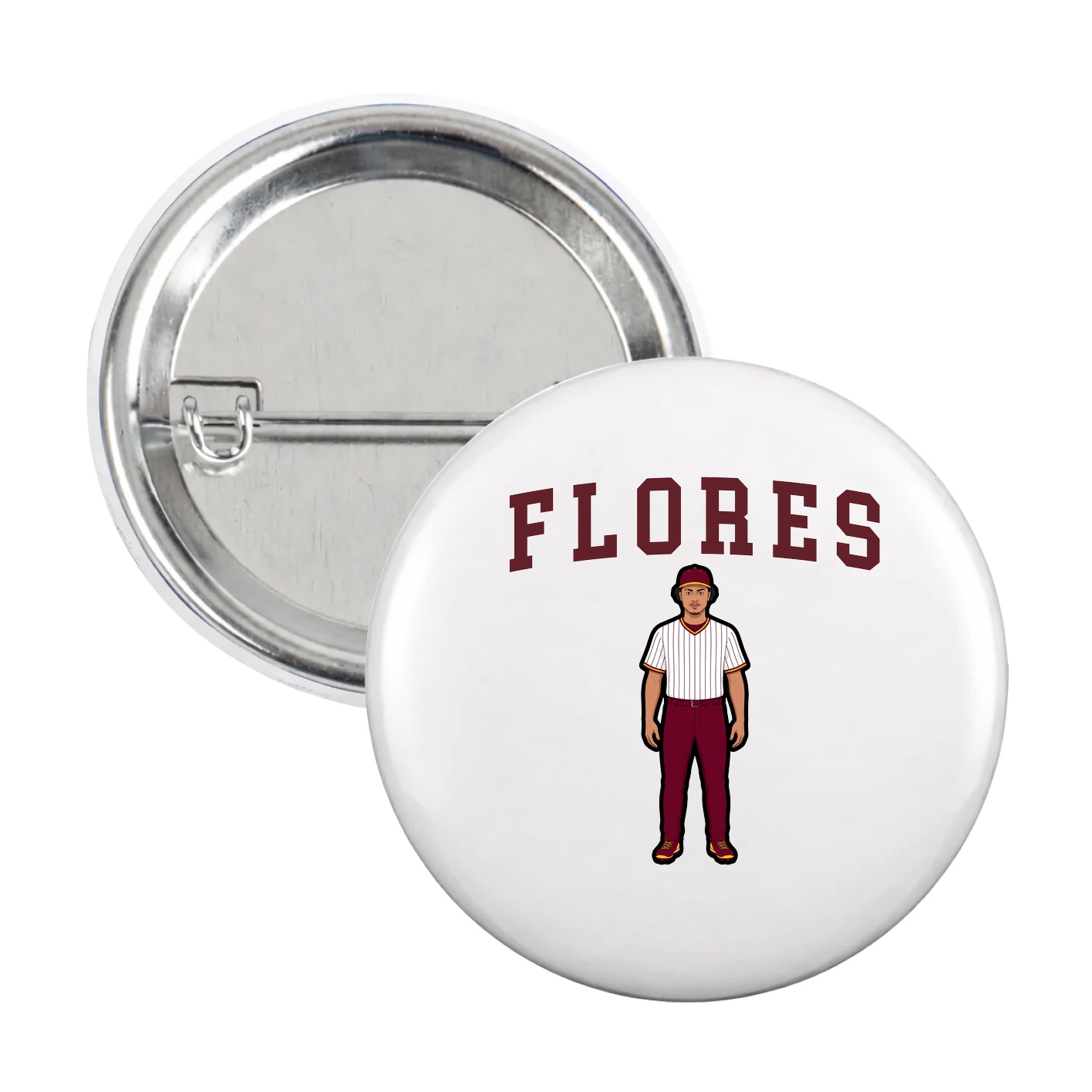 Game Day Button — Shirsey in White