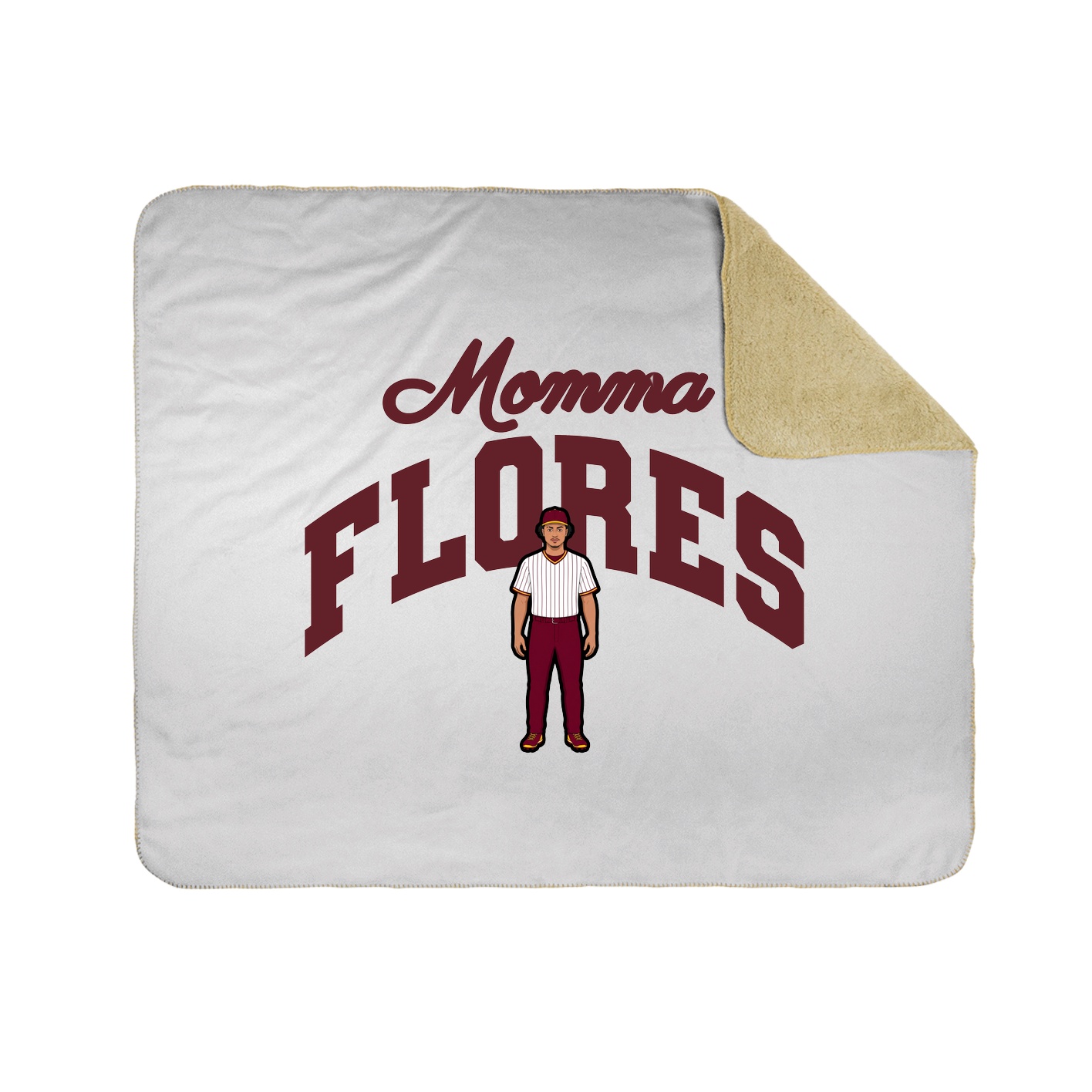 Throw Blanket — Mothers Day Arch in White