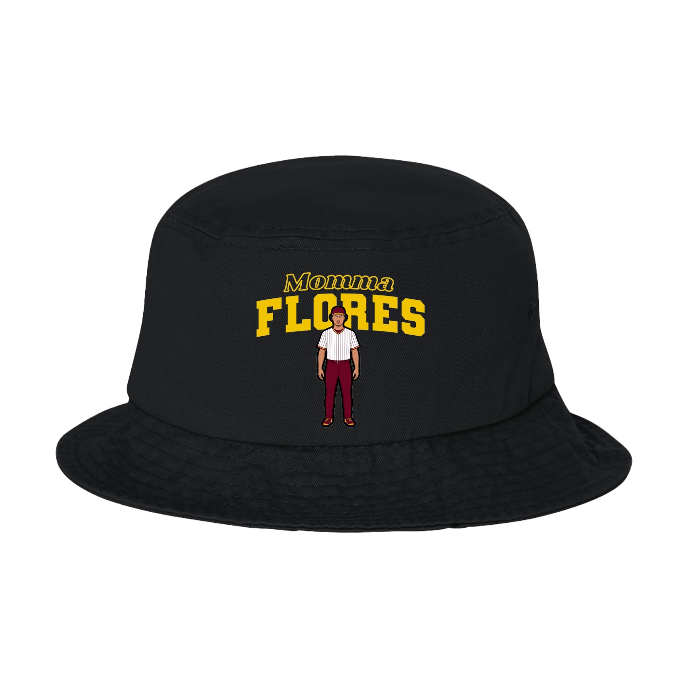 Bucket Cap — Mothers Day Block in Black