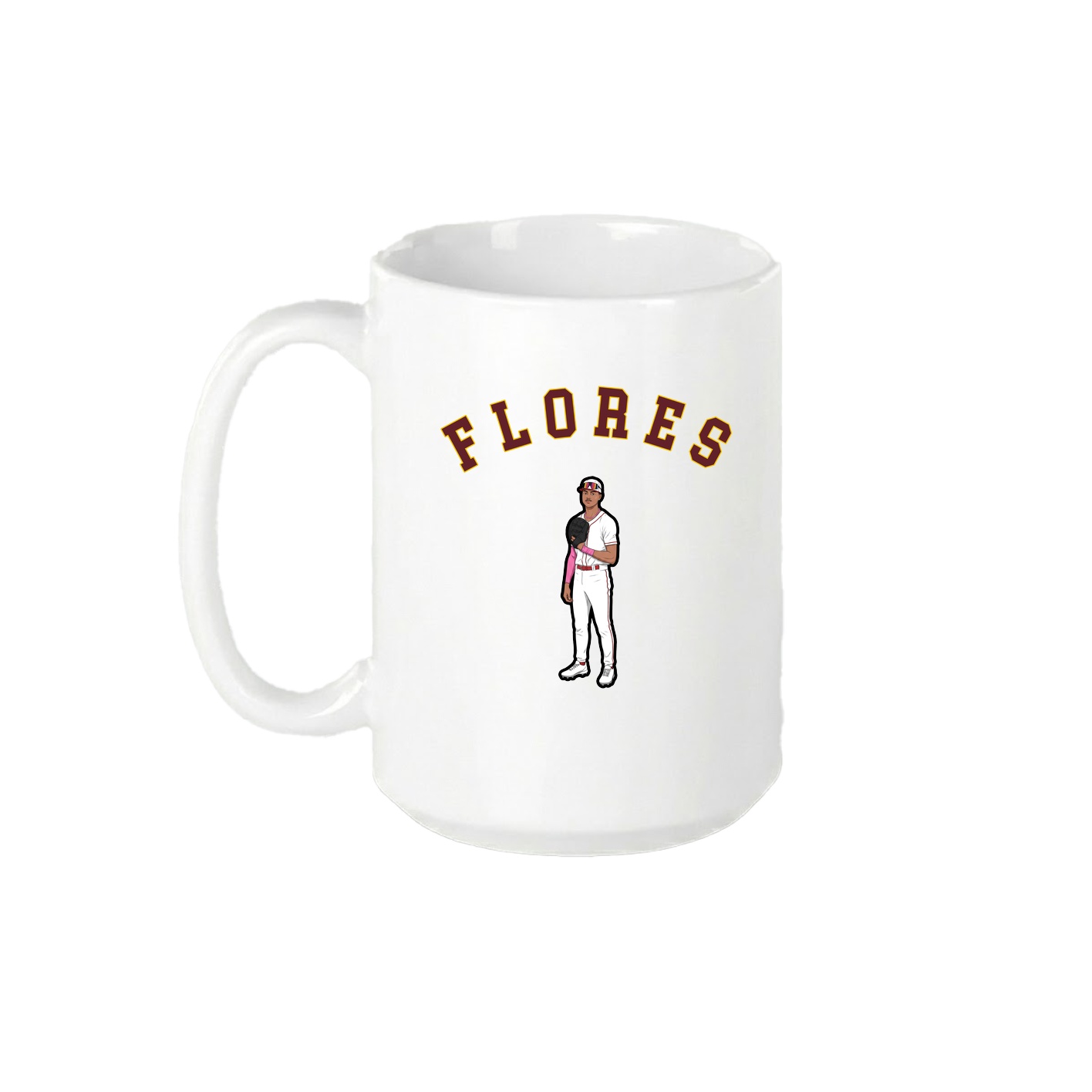 15oz Coffee Mug — Shirsey Arch in White