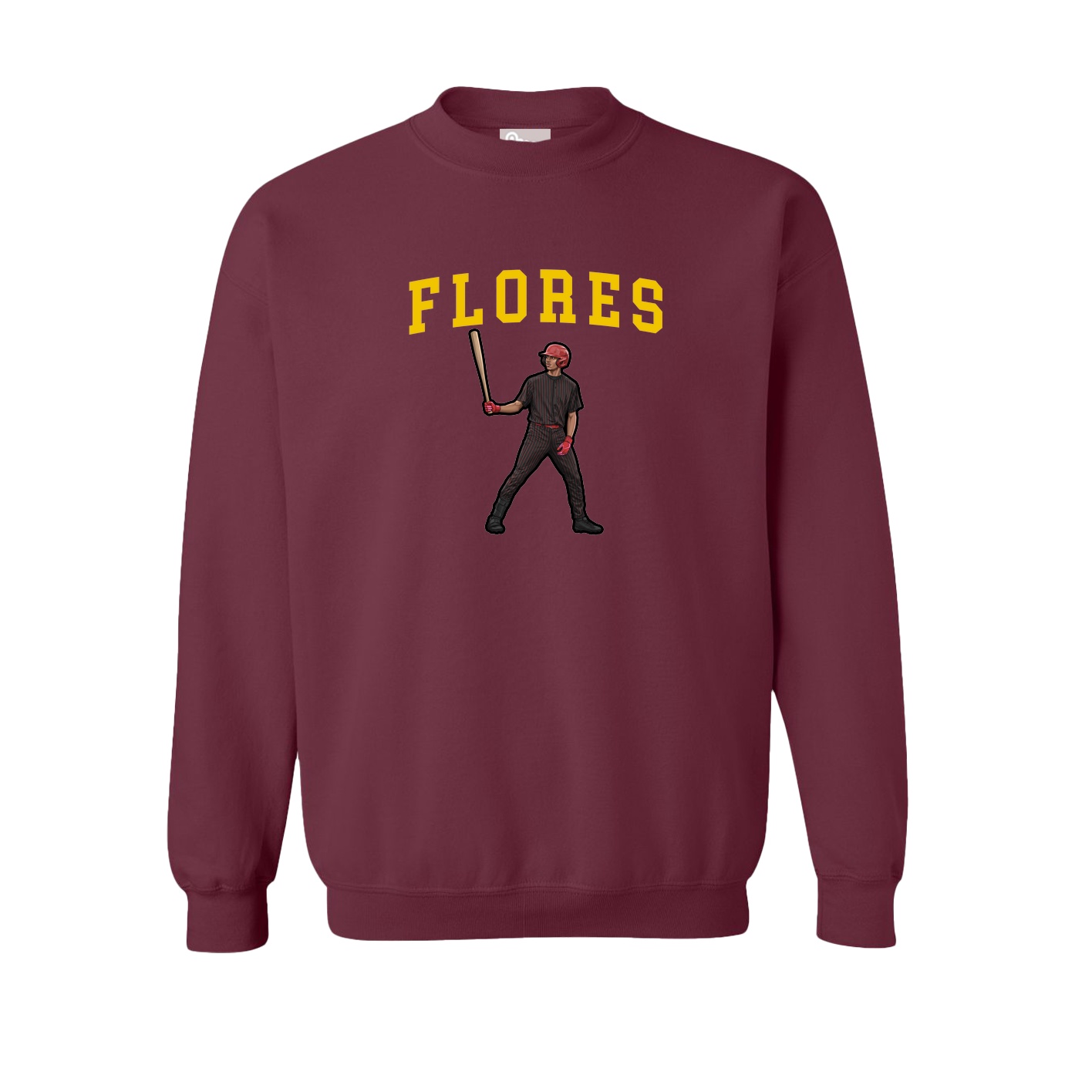 Fleece Crew — Shirsey in Maroon