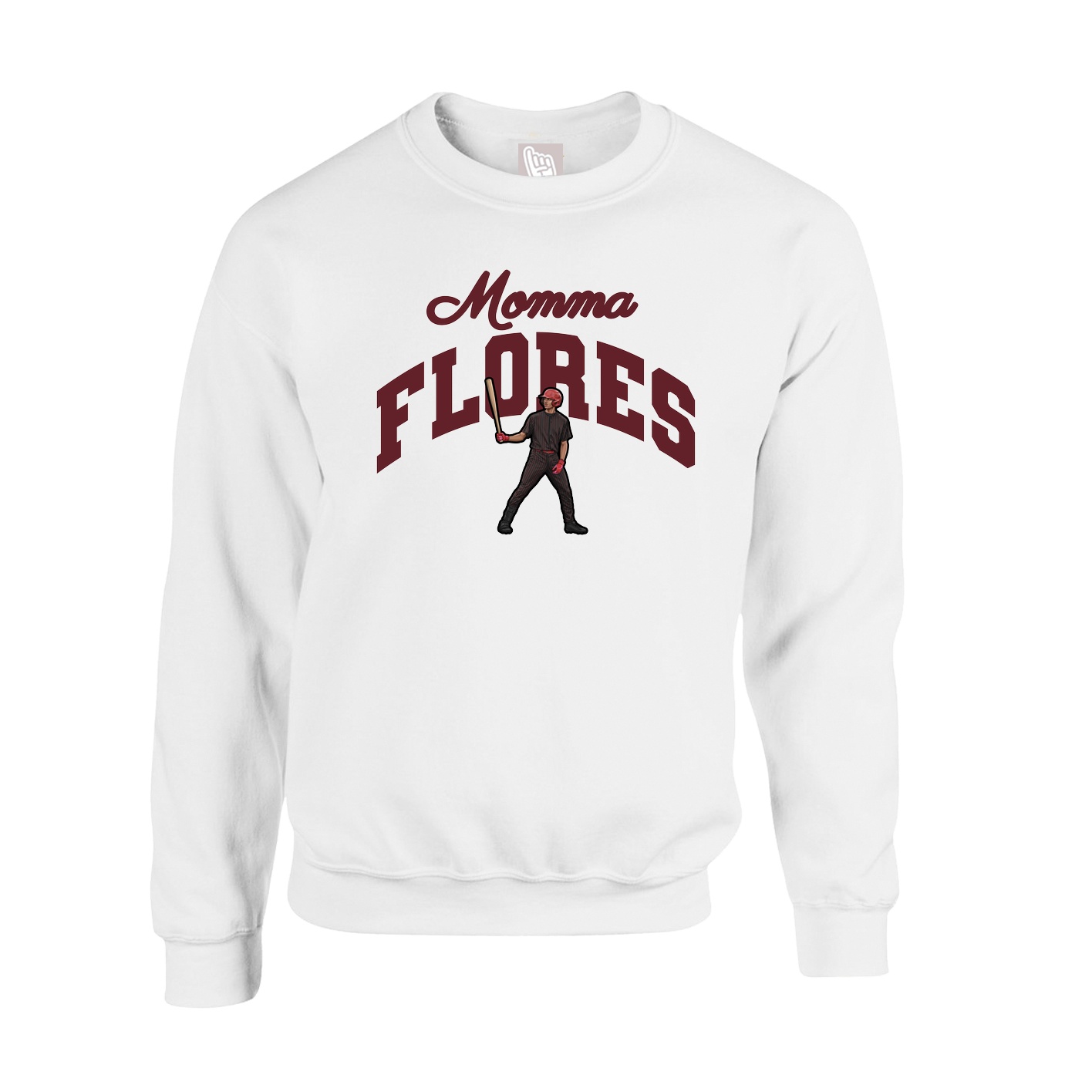 Fleece Crew — Mothers Day Arch in White