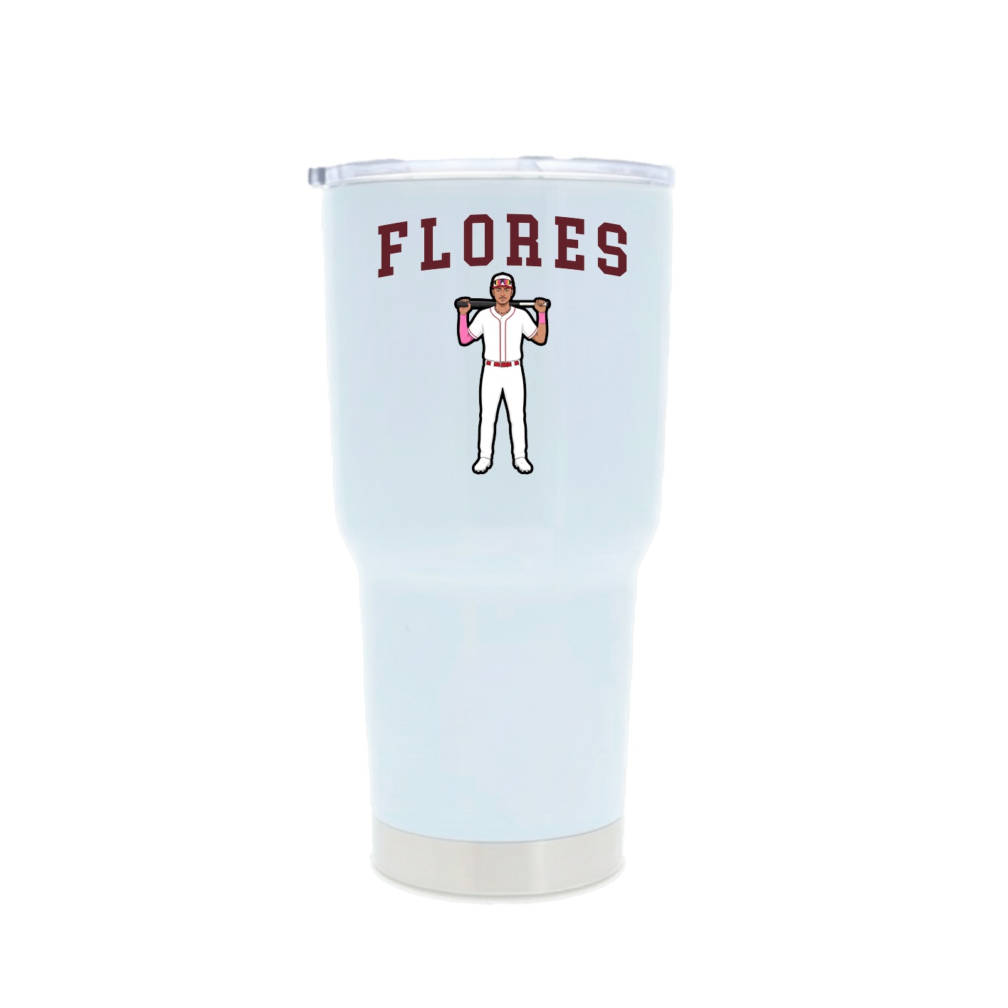 30oz Stainless Steel Tumbler — Shirsey in White