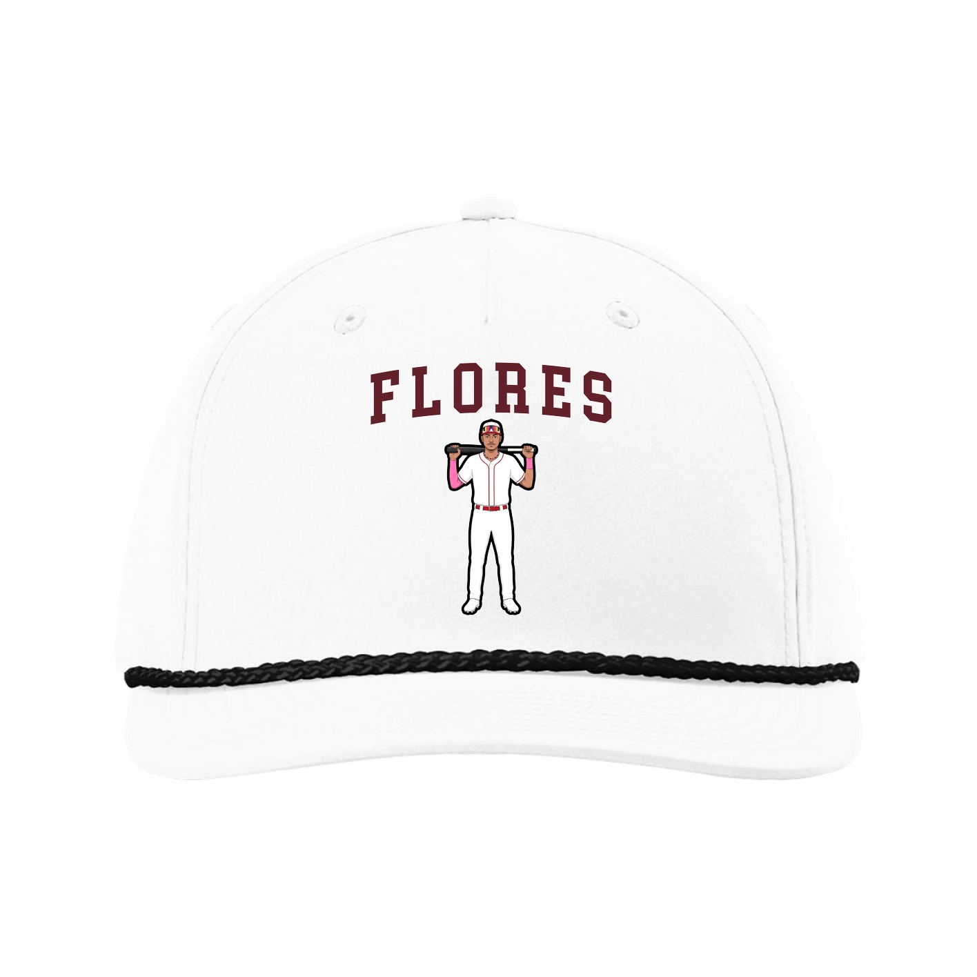 Five-Panel Classic Rope Cap — Shirsey in White