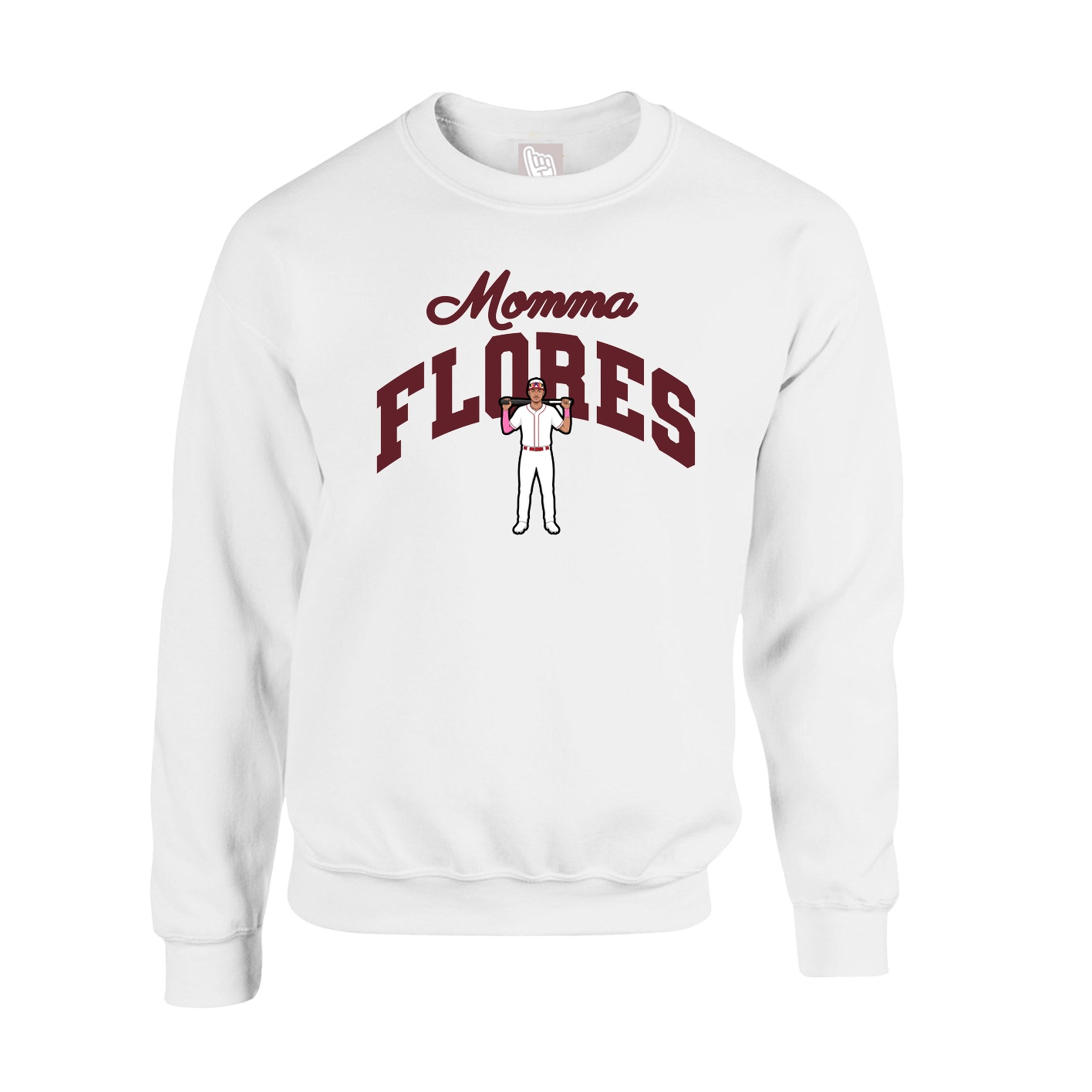 Fleece Crew — Mothers Day Arch in White
