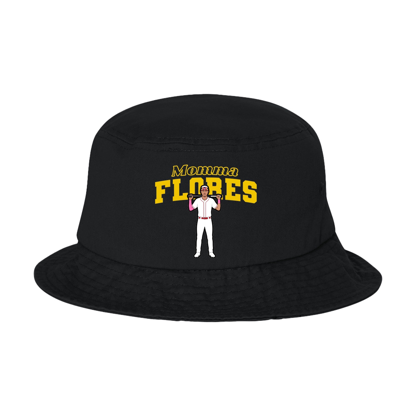 Bucket Cap — Mothers Day Block in Black