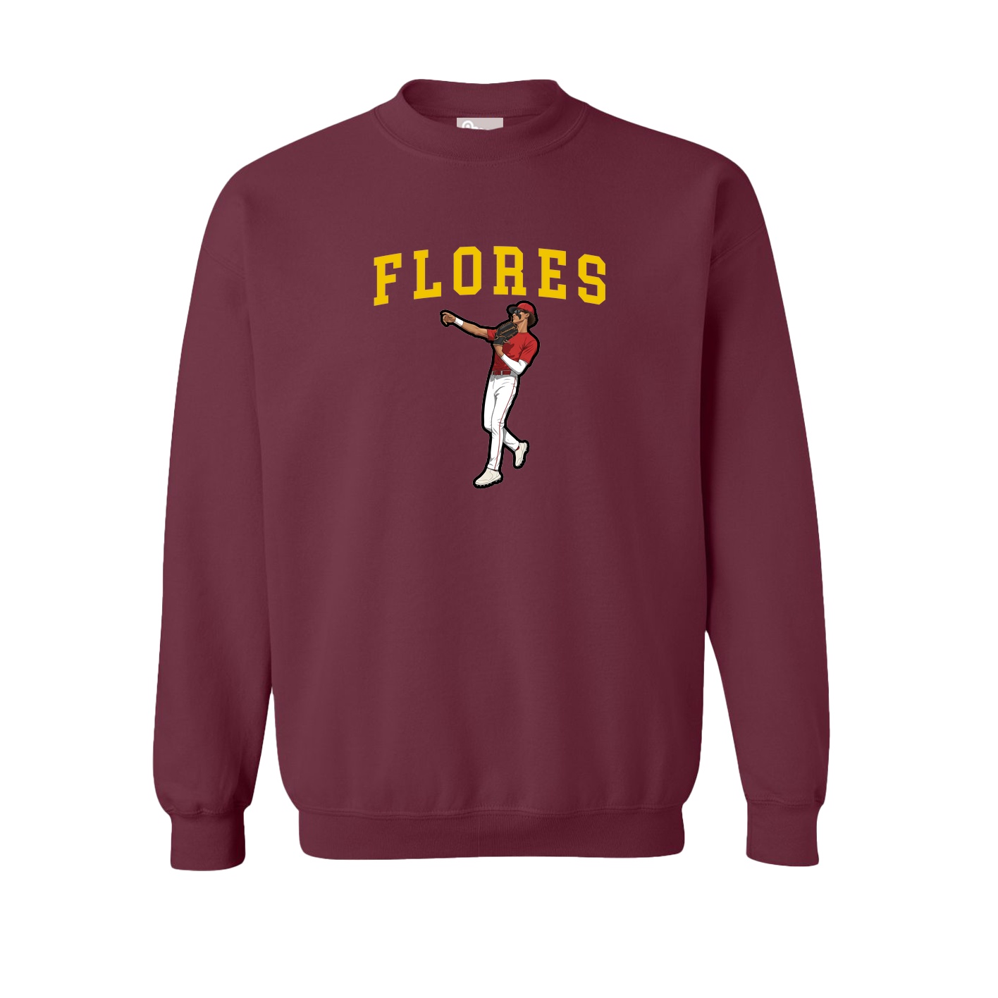 Fleece Crew — Shirsey in Maroon