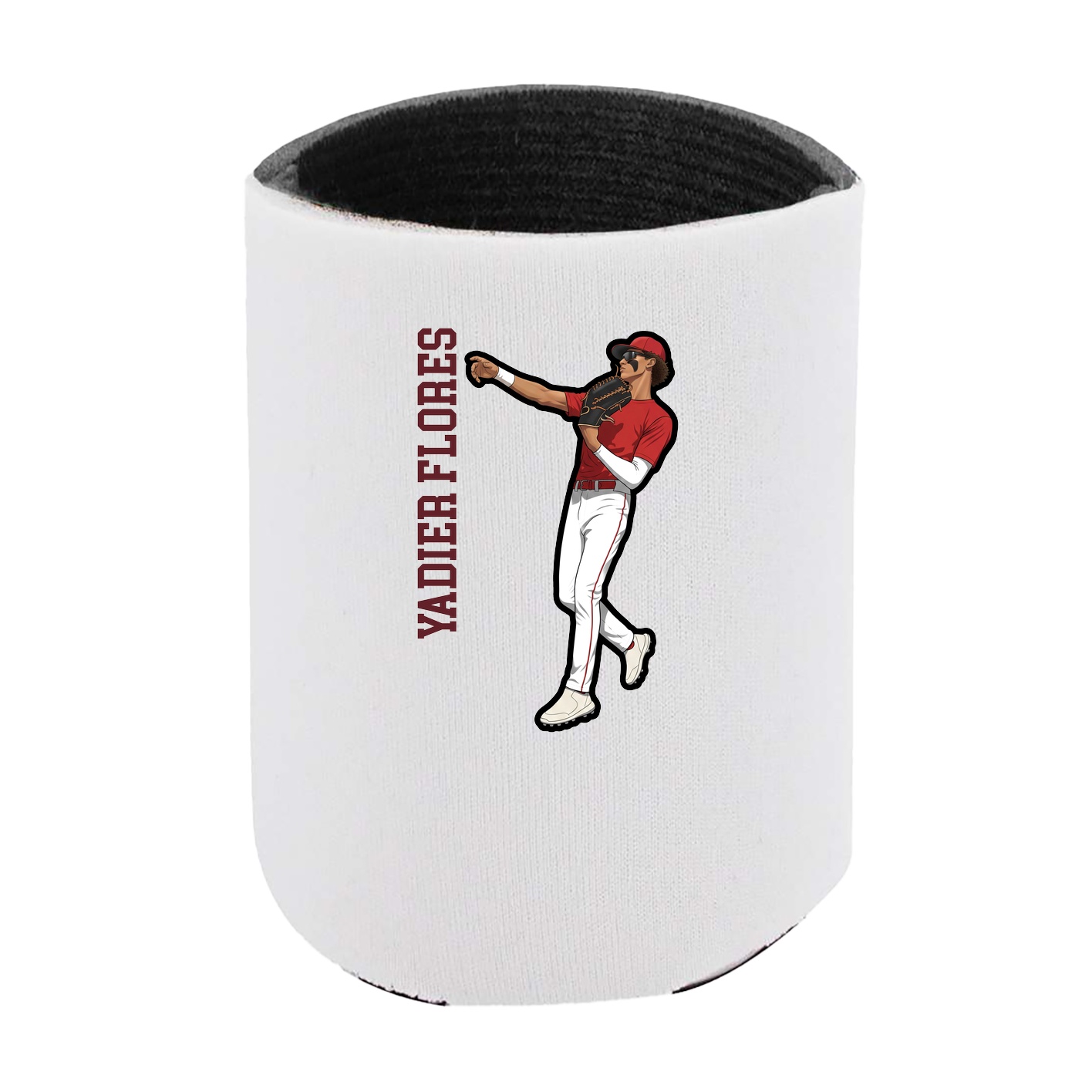 Can Holder — Name Vertical in White