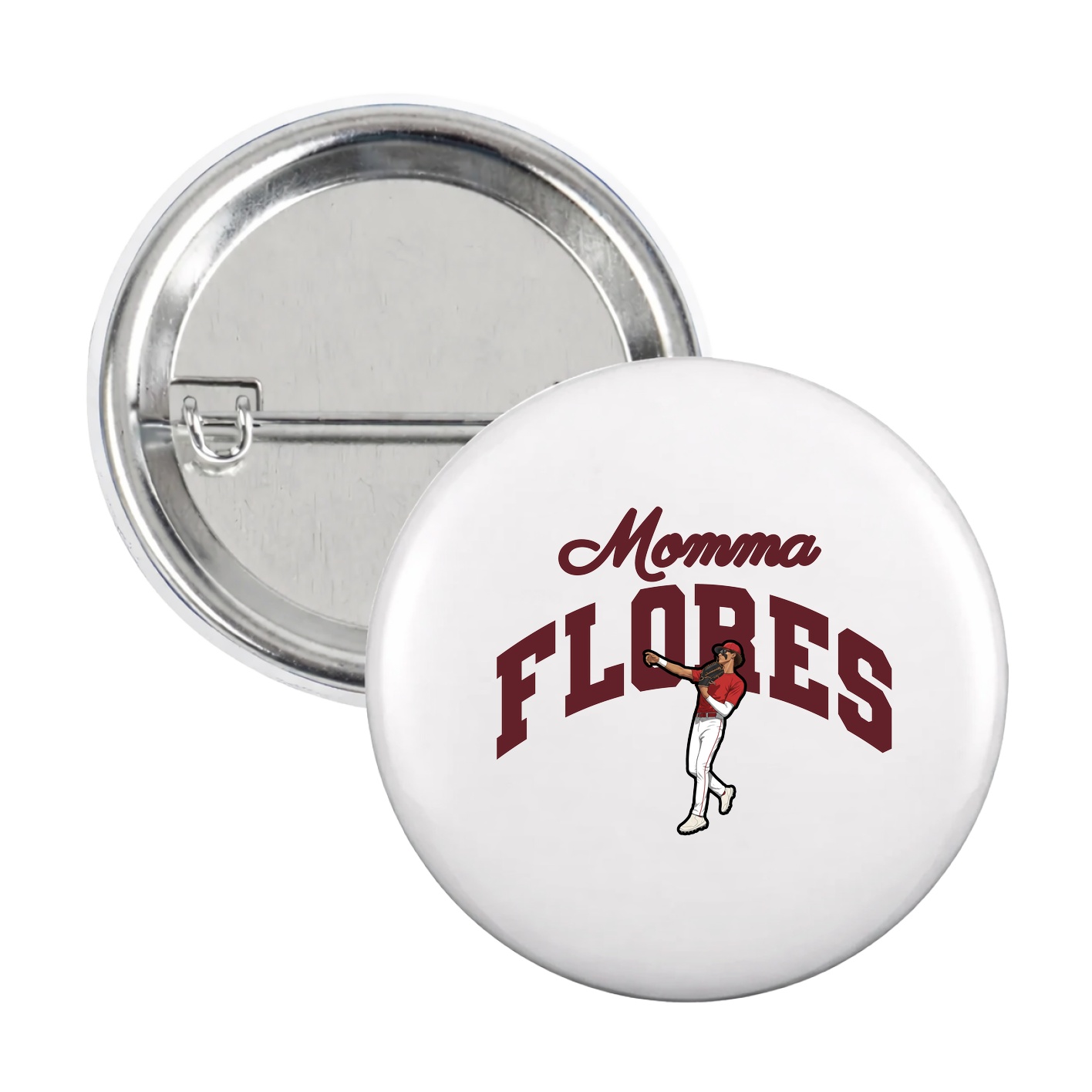 Game Day Button — Mothers Day Arch in White