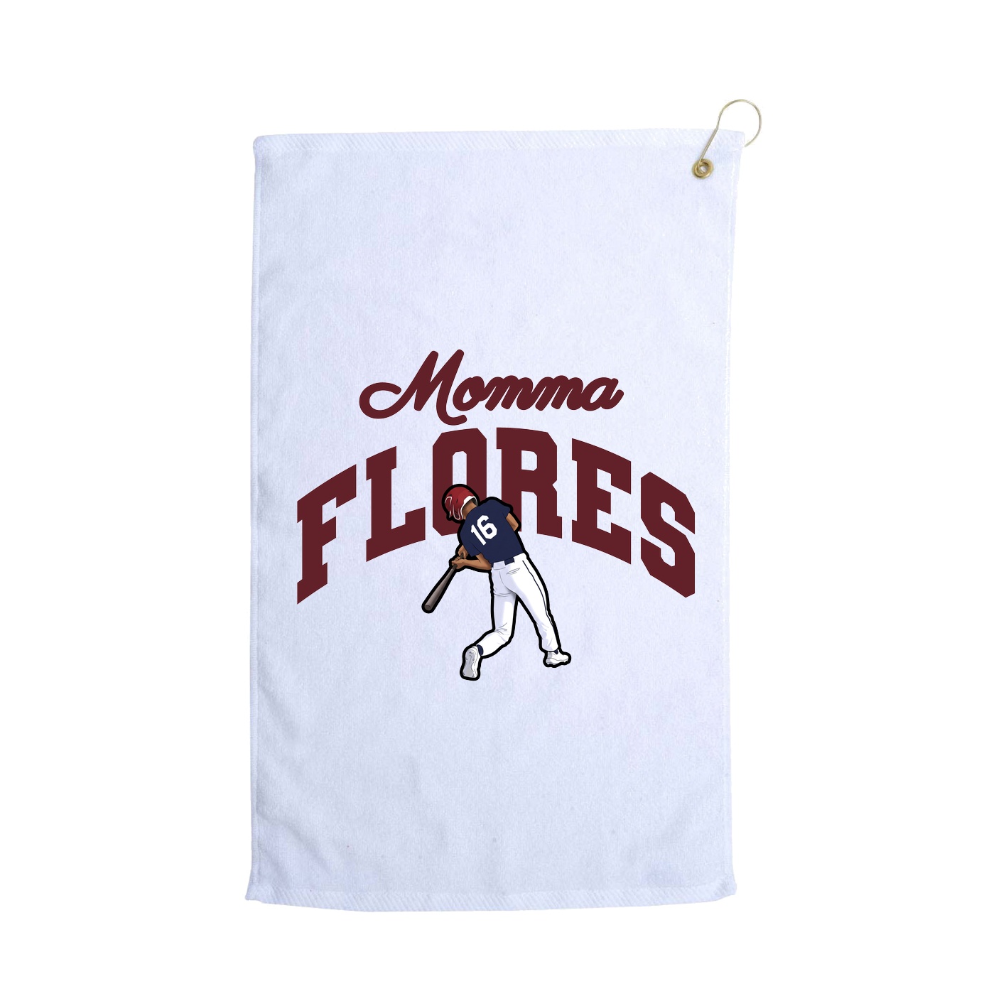 Golf Towel — Mothers Day Arch in White