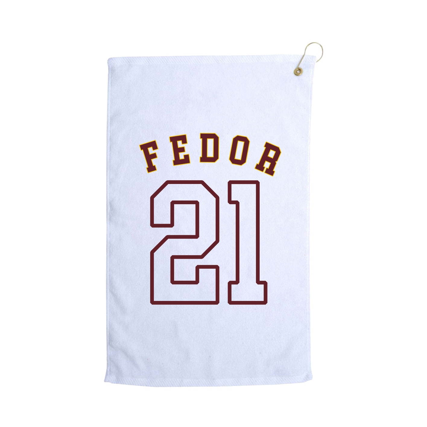 Golf Towel — Shirsey Arch in White