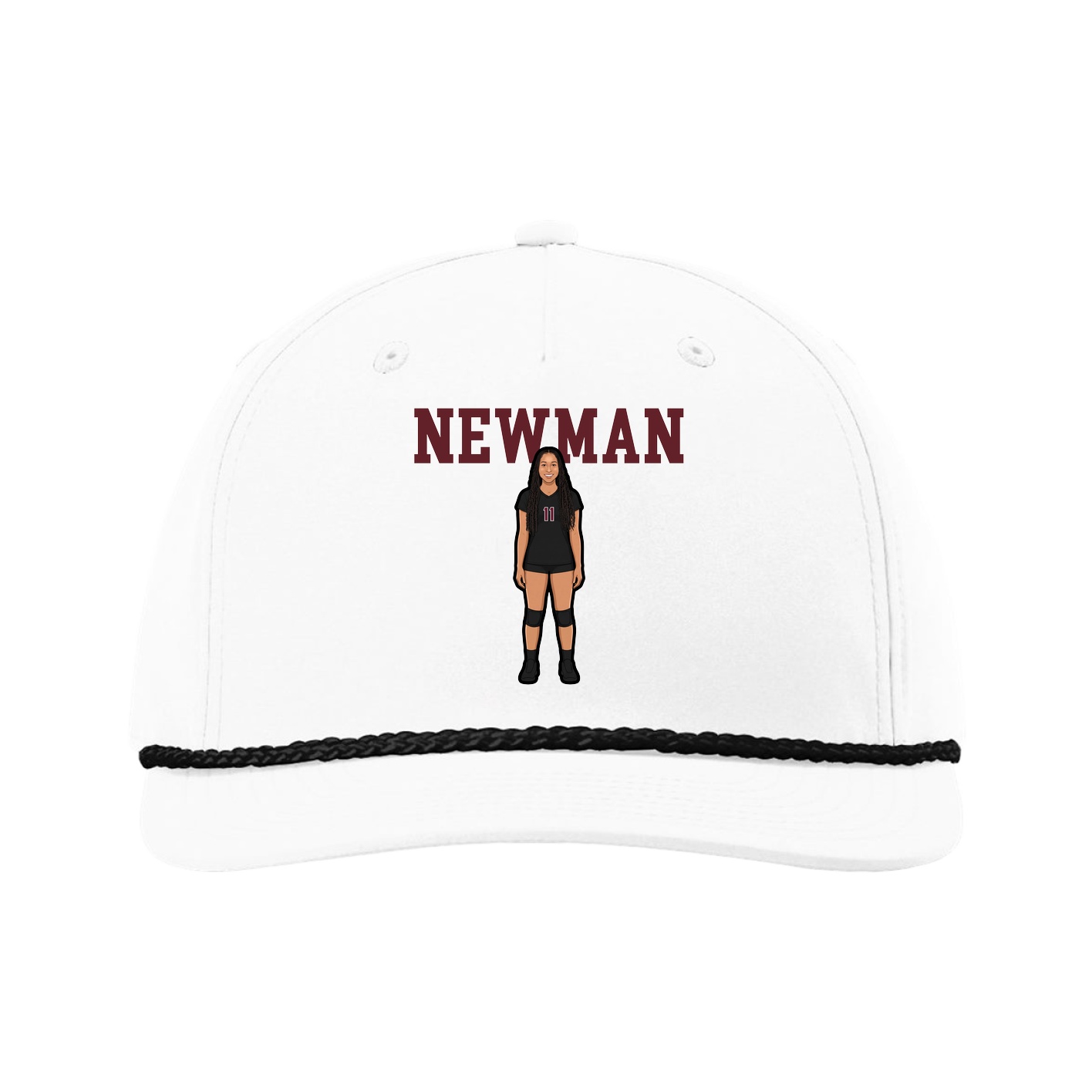 Five-Panel Classic Rope Cap — Shirsey in White