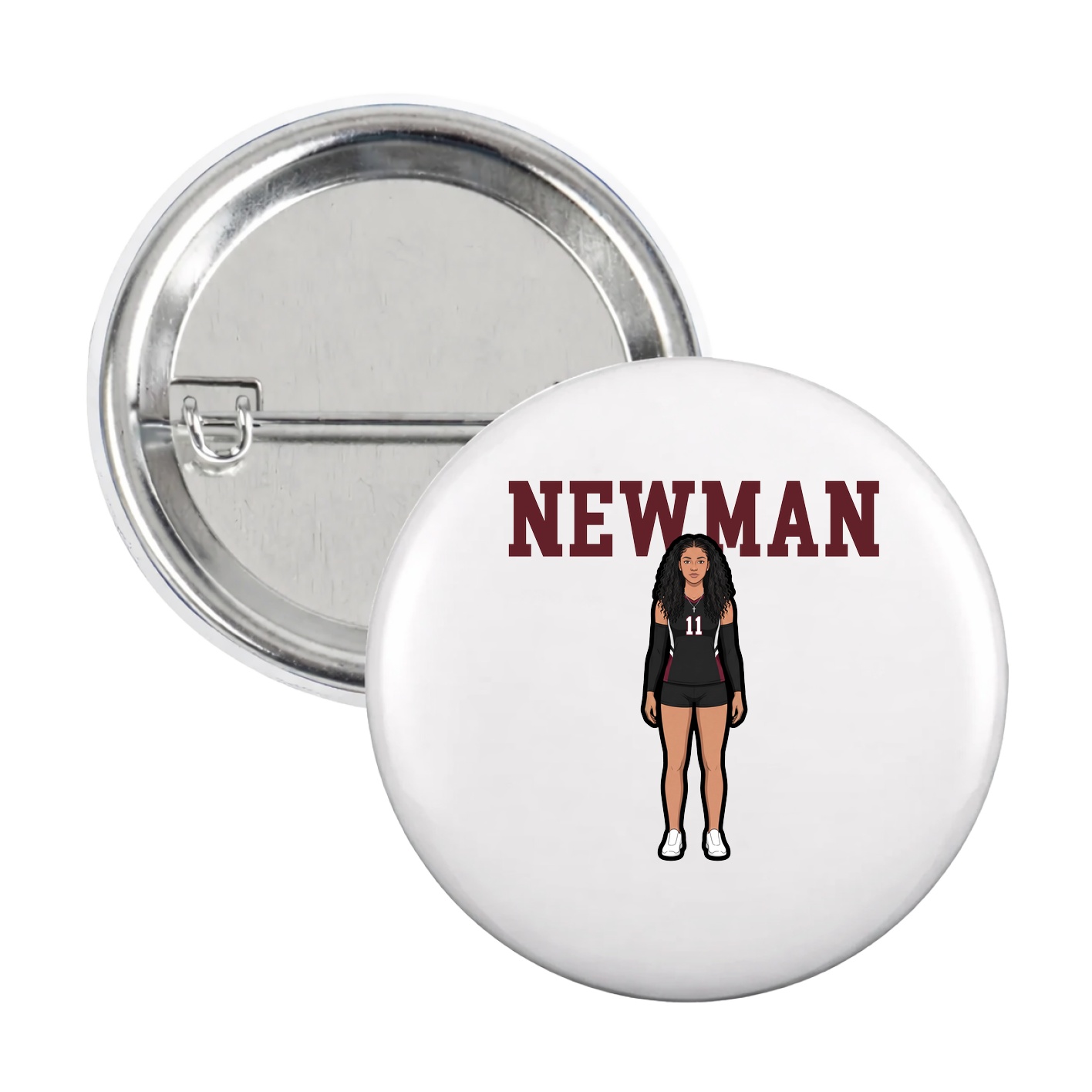 Game Day Button — Shirsey in White