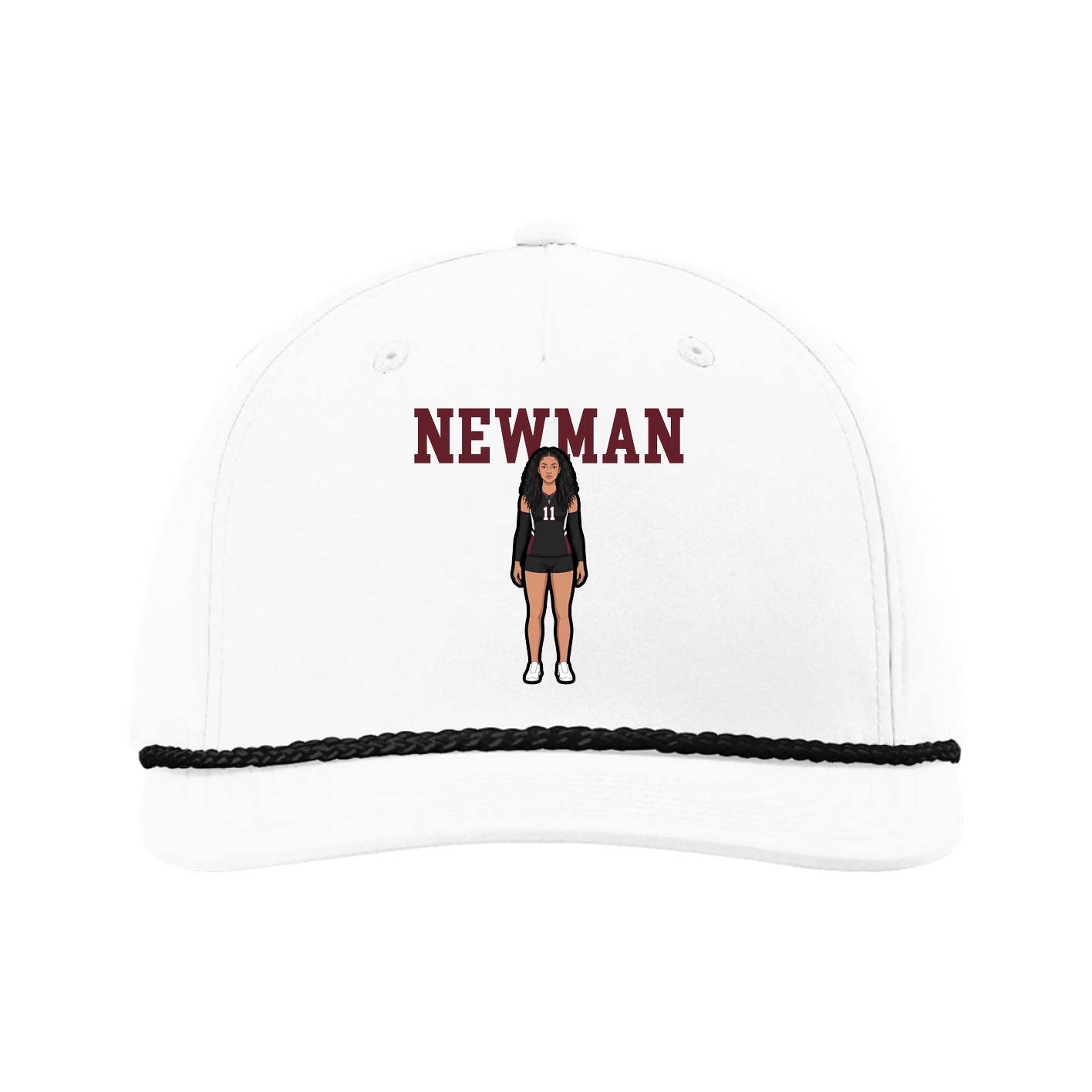 Five-Panel Classic Rope Cap — Shirsey in White