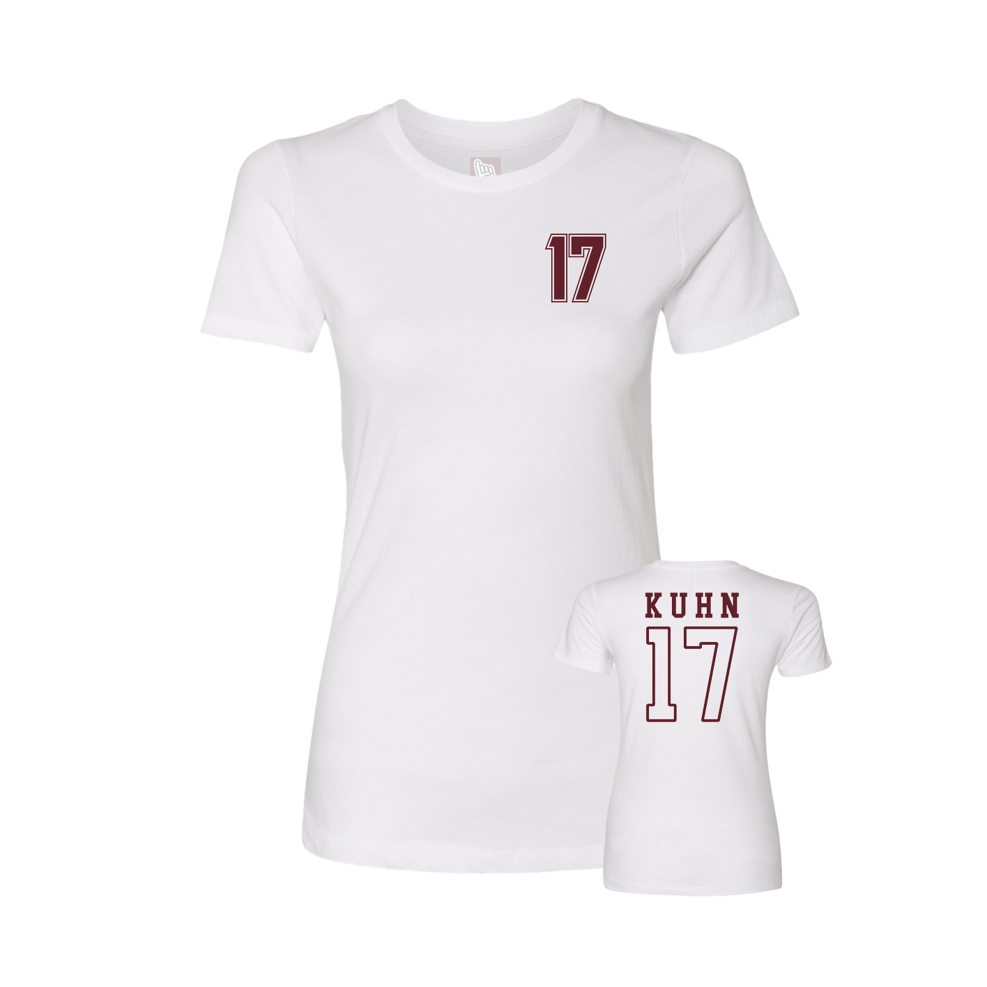 Womens Tee — Chest Back in White