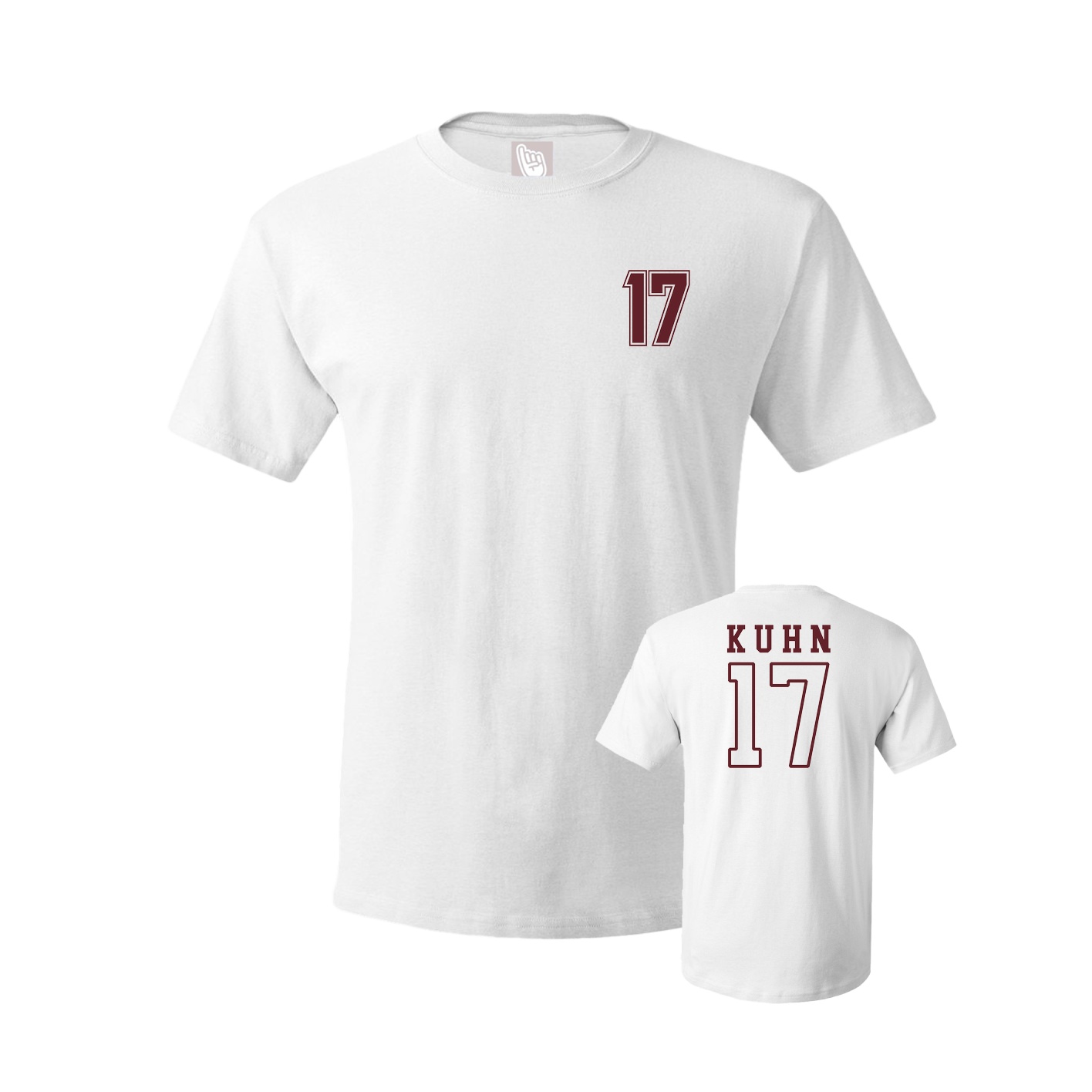 Youth Tee — Chest Back in White