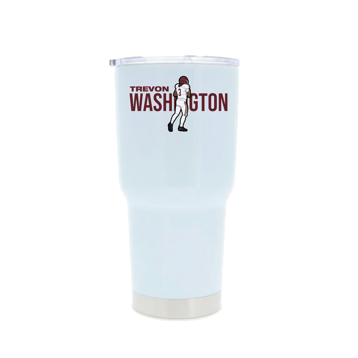 30oz Stainless Steel Tumbler — Player Name in White