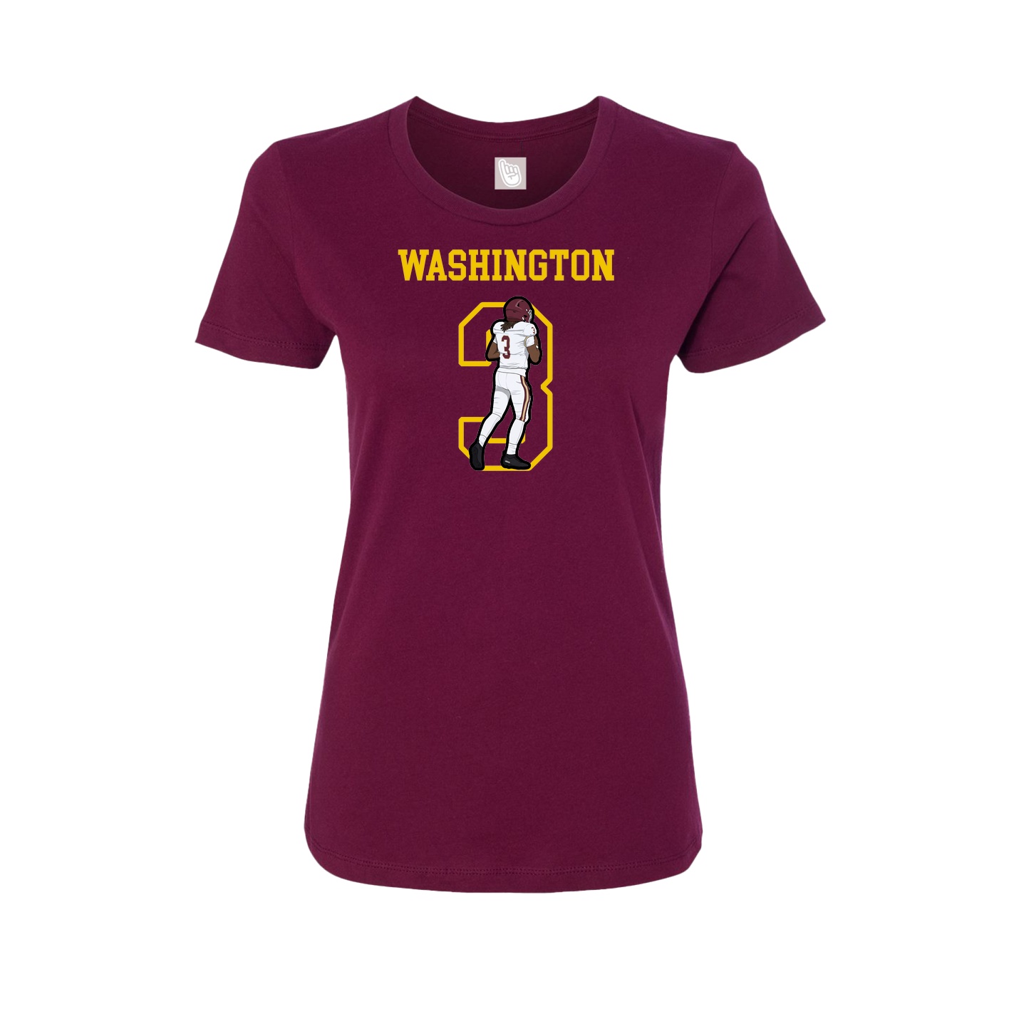 Fitted Women's Tee — Shirsey in Maroon