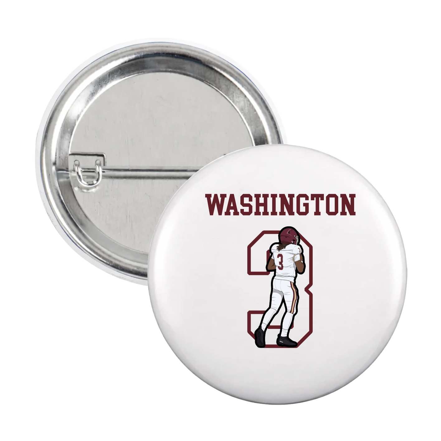 Game Day Button — Shirsey in White