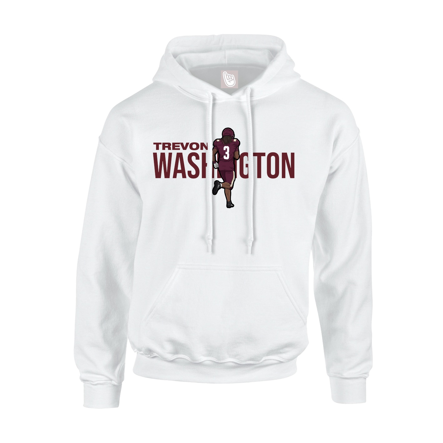 Youth Hoodie — Player Name in White