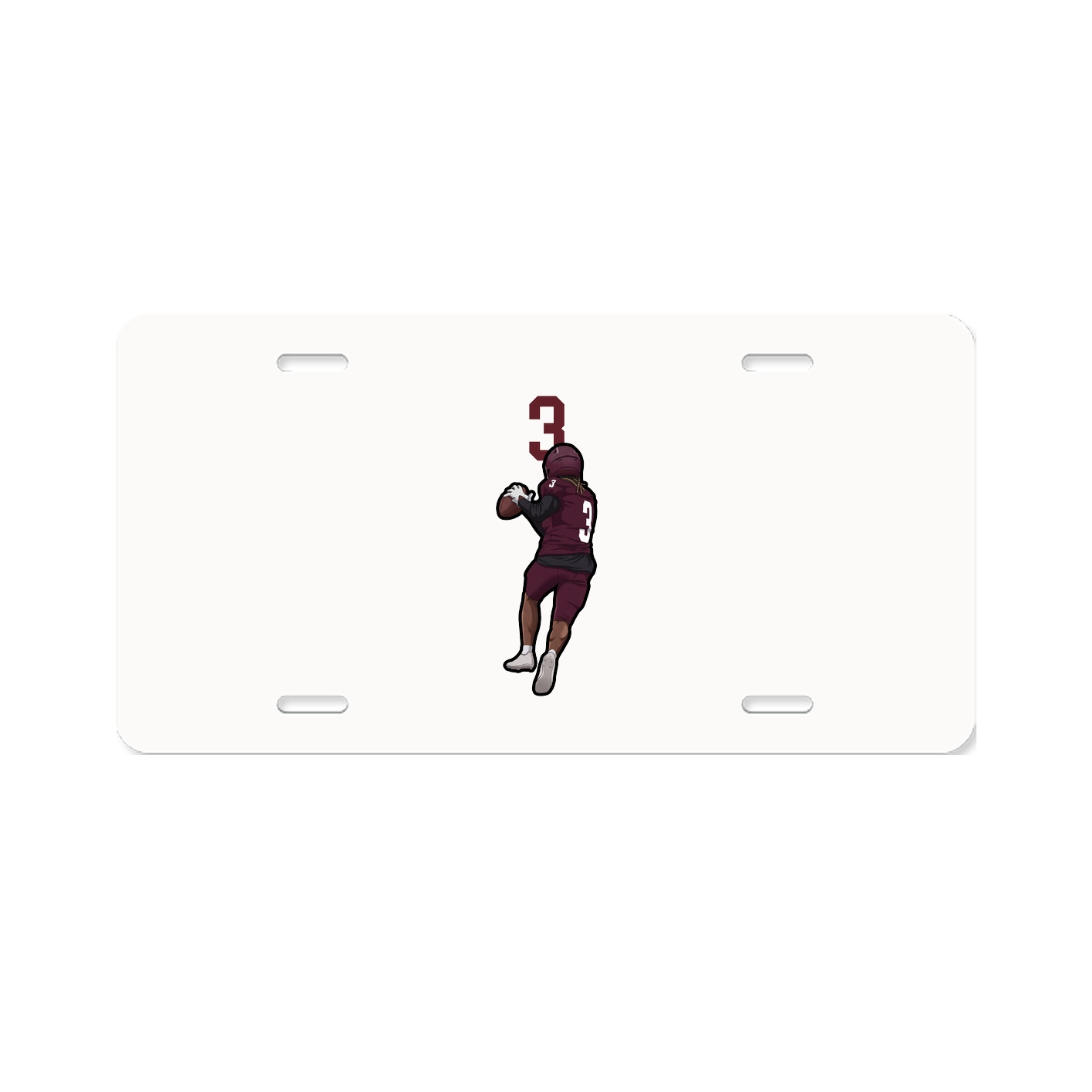License Plate — Number Top in Classic