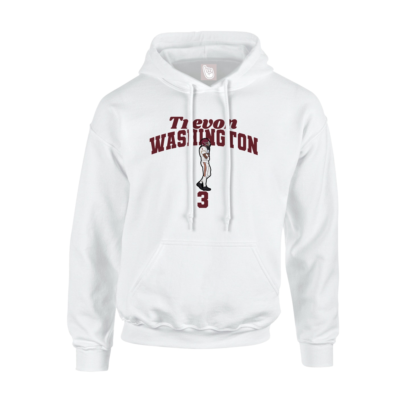 Hoodie — Signature Arch in White
