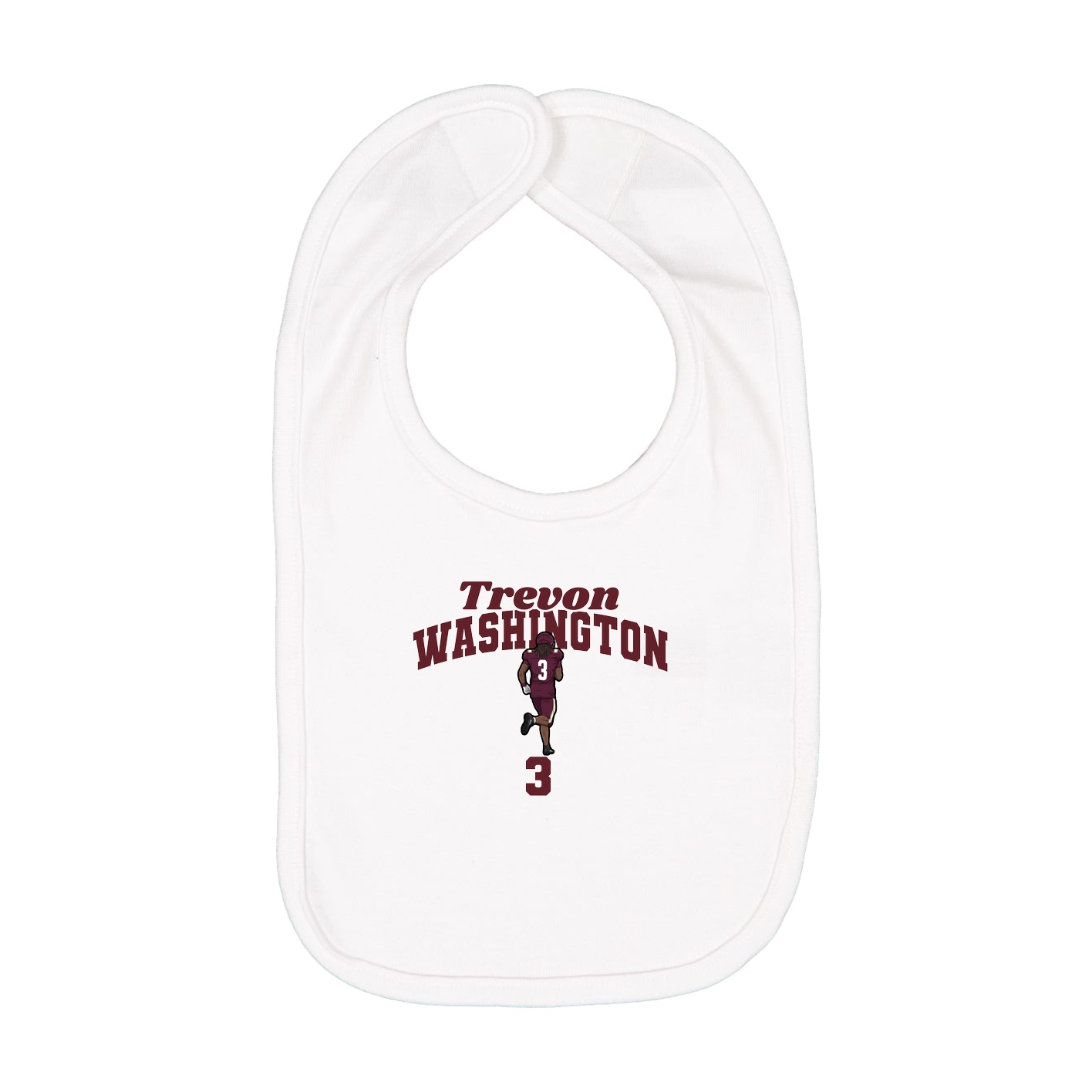 Infant Bib — Signature Arch in White