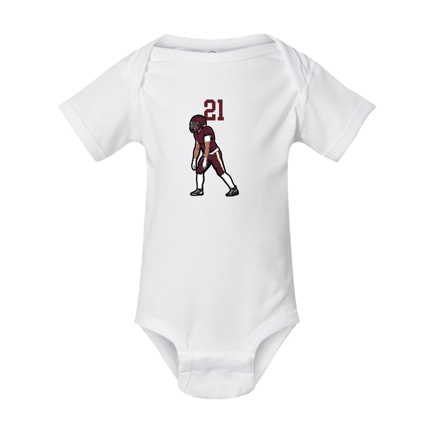 Baby Onesie — Number Top in White