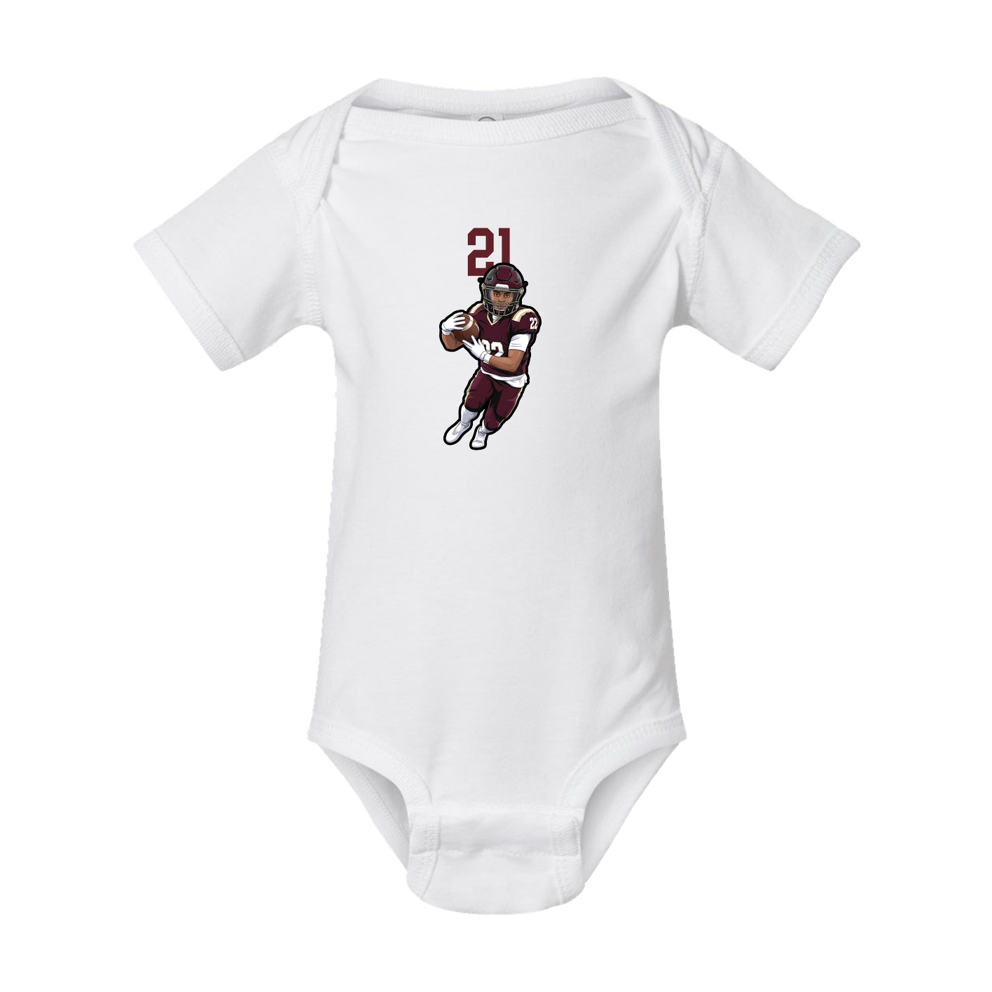 Baby Onesie — Number Top in White