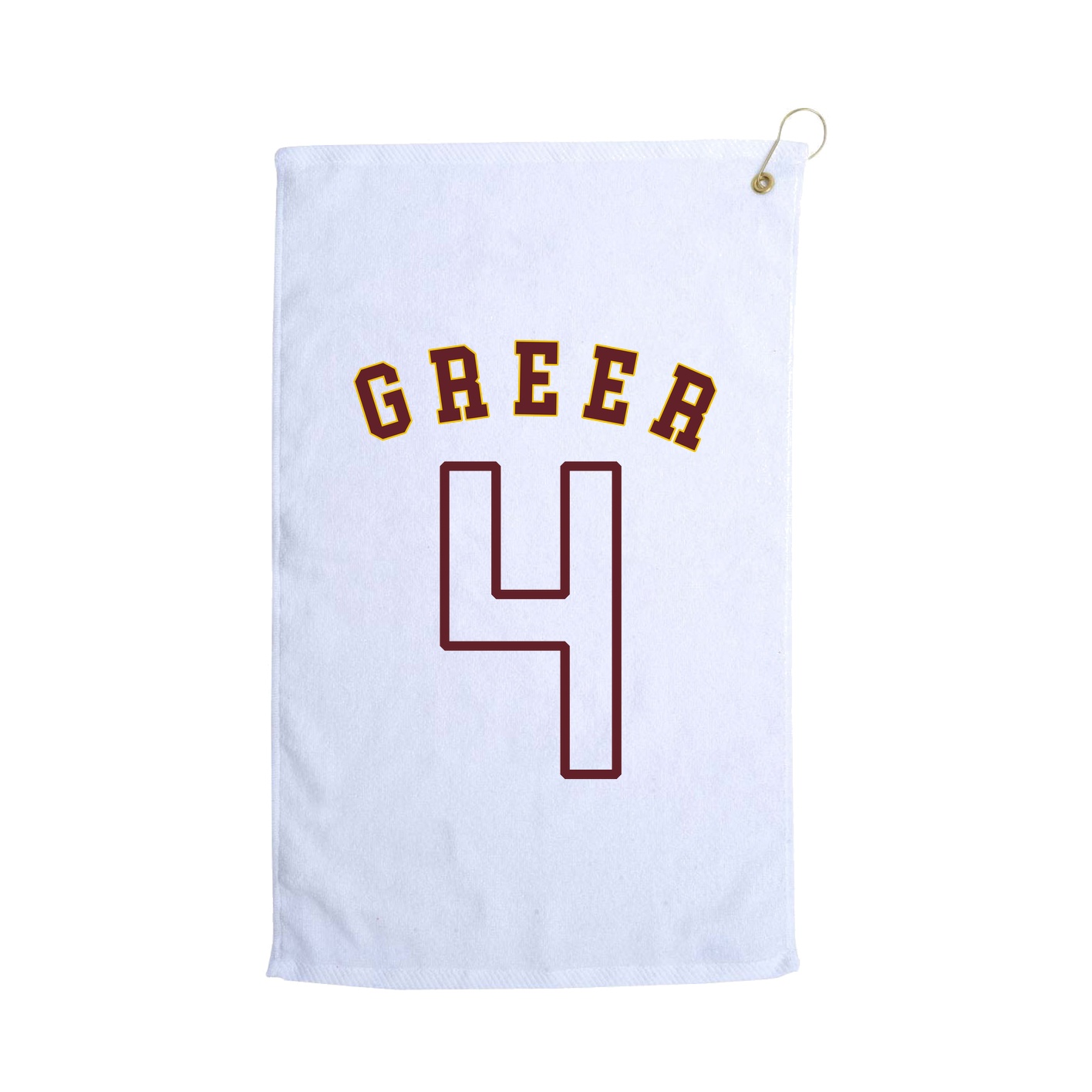 Golf Towel — Shirsey Arch in White