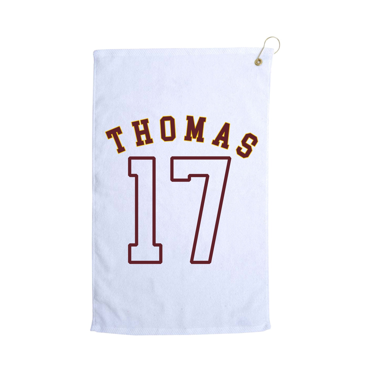 Golf Towel — Shirsey Arch in White