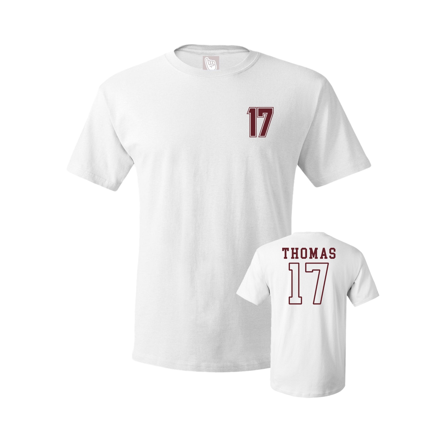 Youth Tee — Chest Back in White