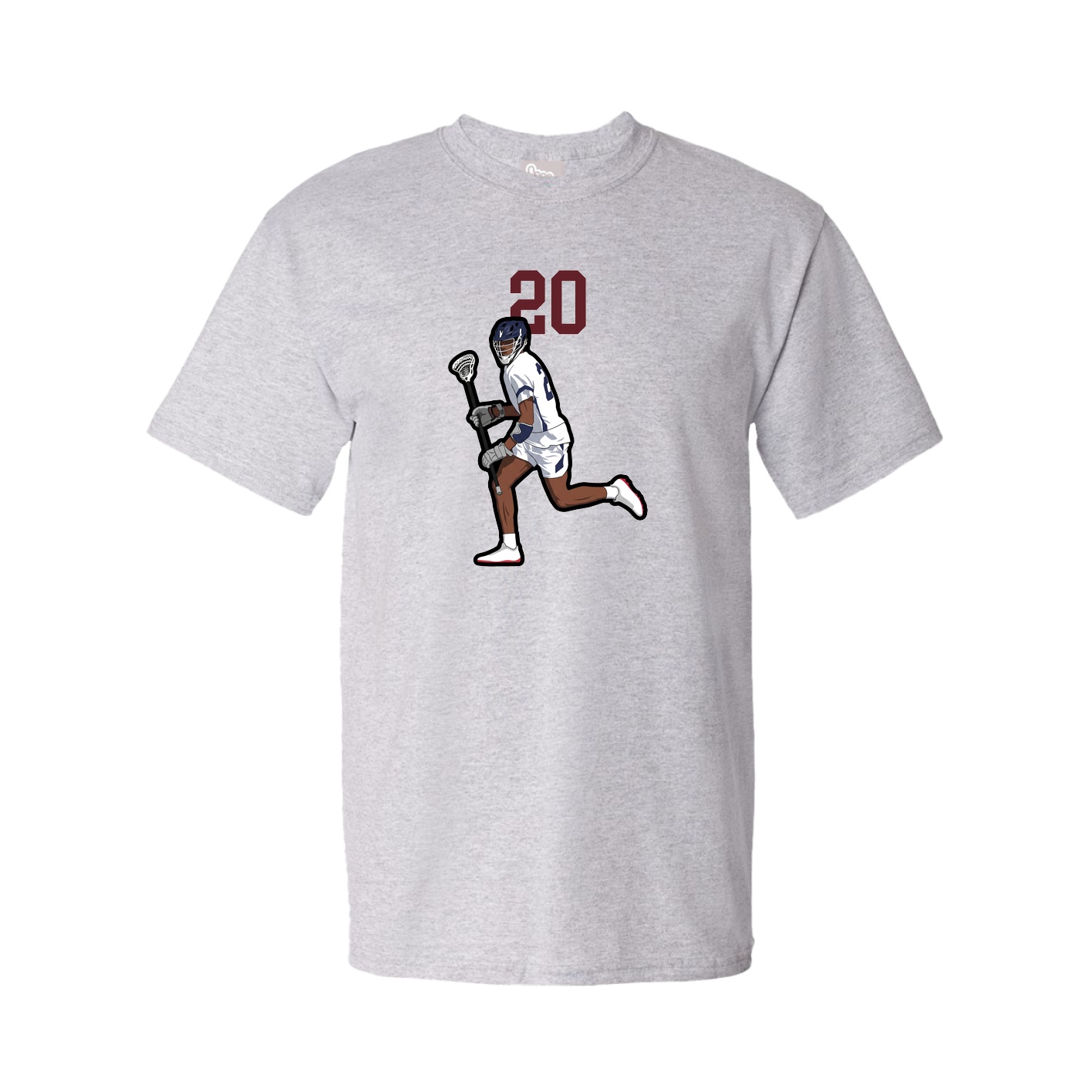 Youth Tee — Number Top in Grey