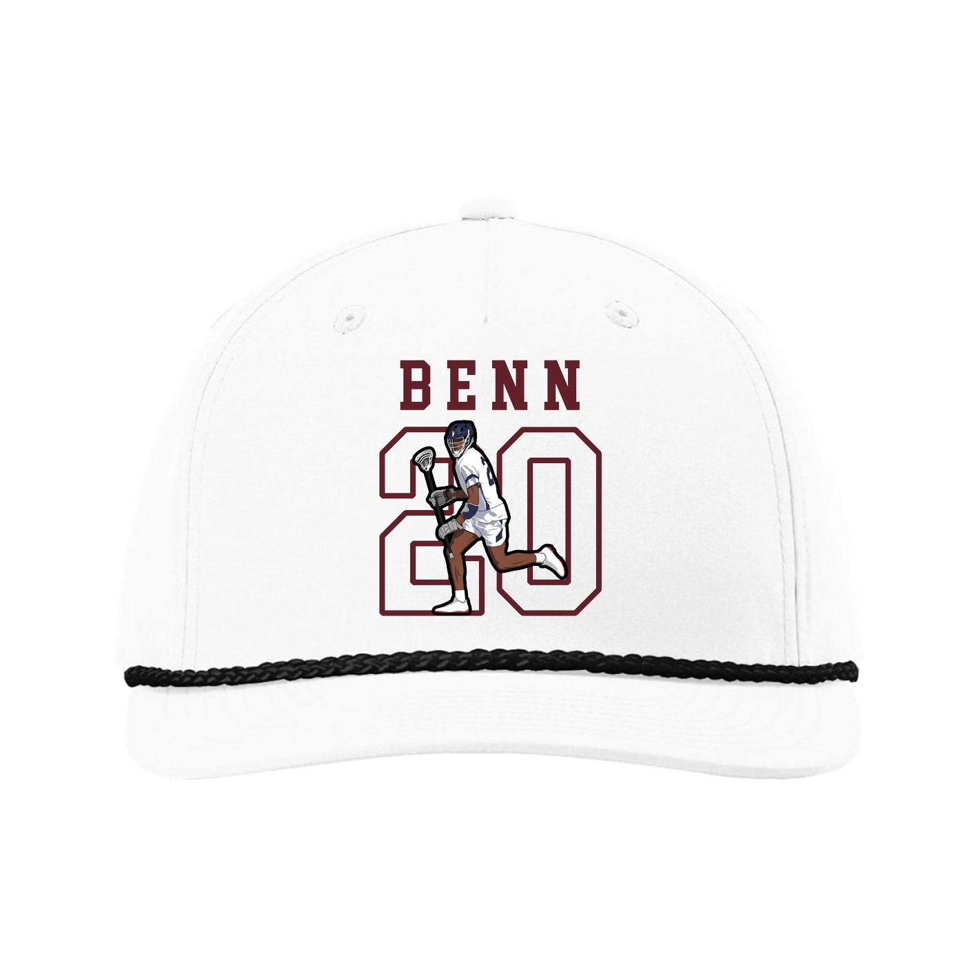 Five-Panel Classic Rope Cap — Shirsey in White