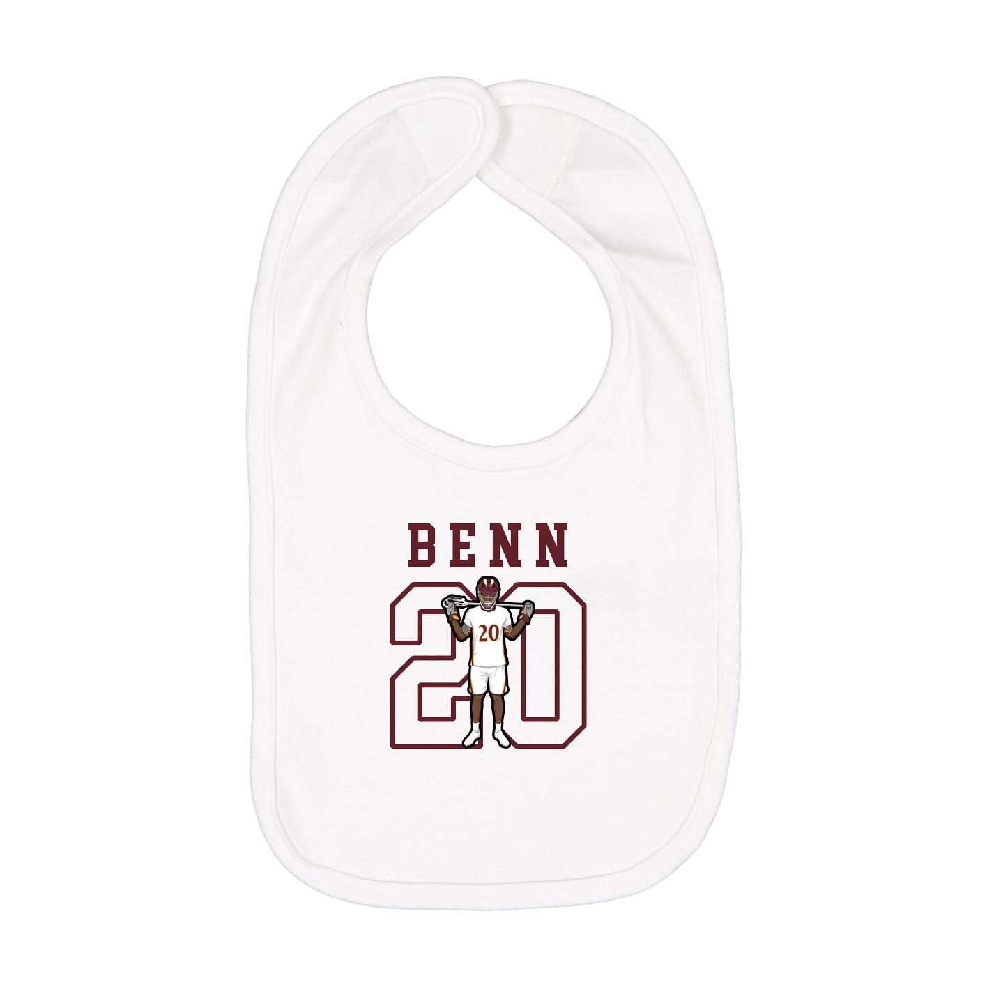 Infant Bib — Shirsey in White