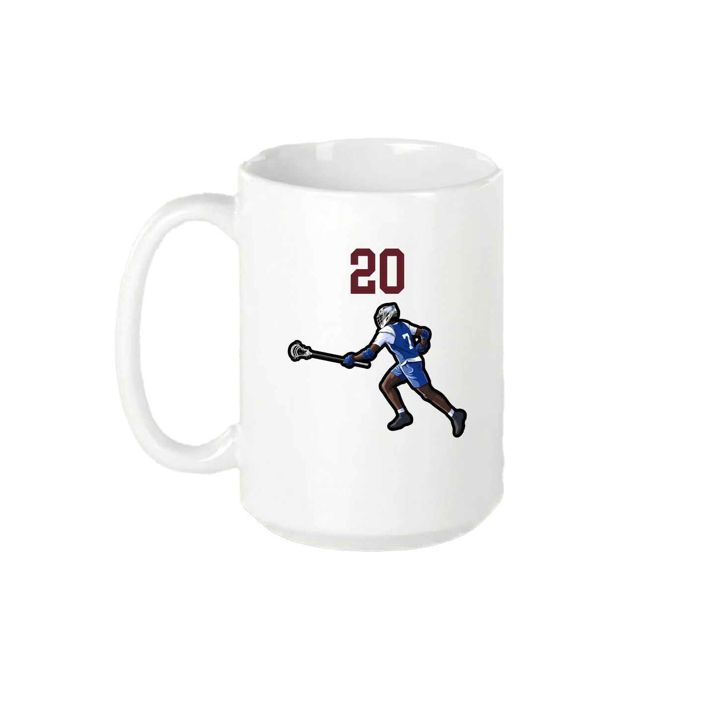 15oz Coffee Mug — Number Top in White