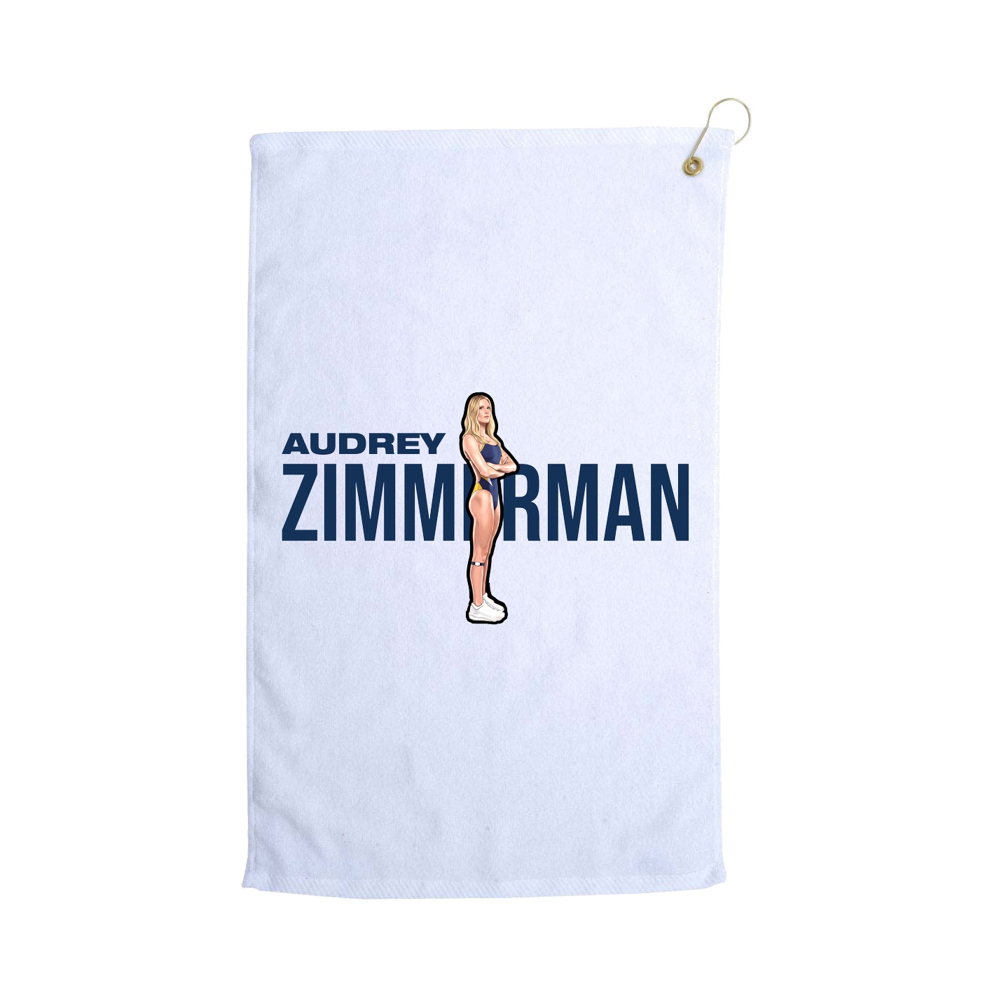 Golf Towel — Player Name in White