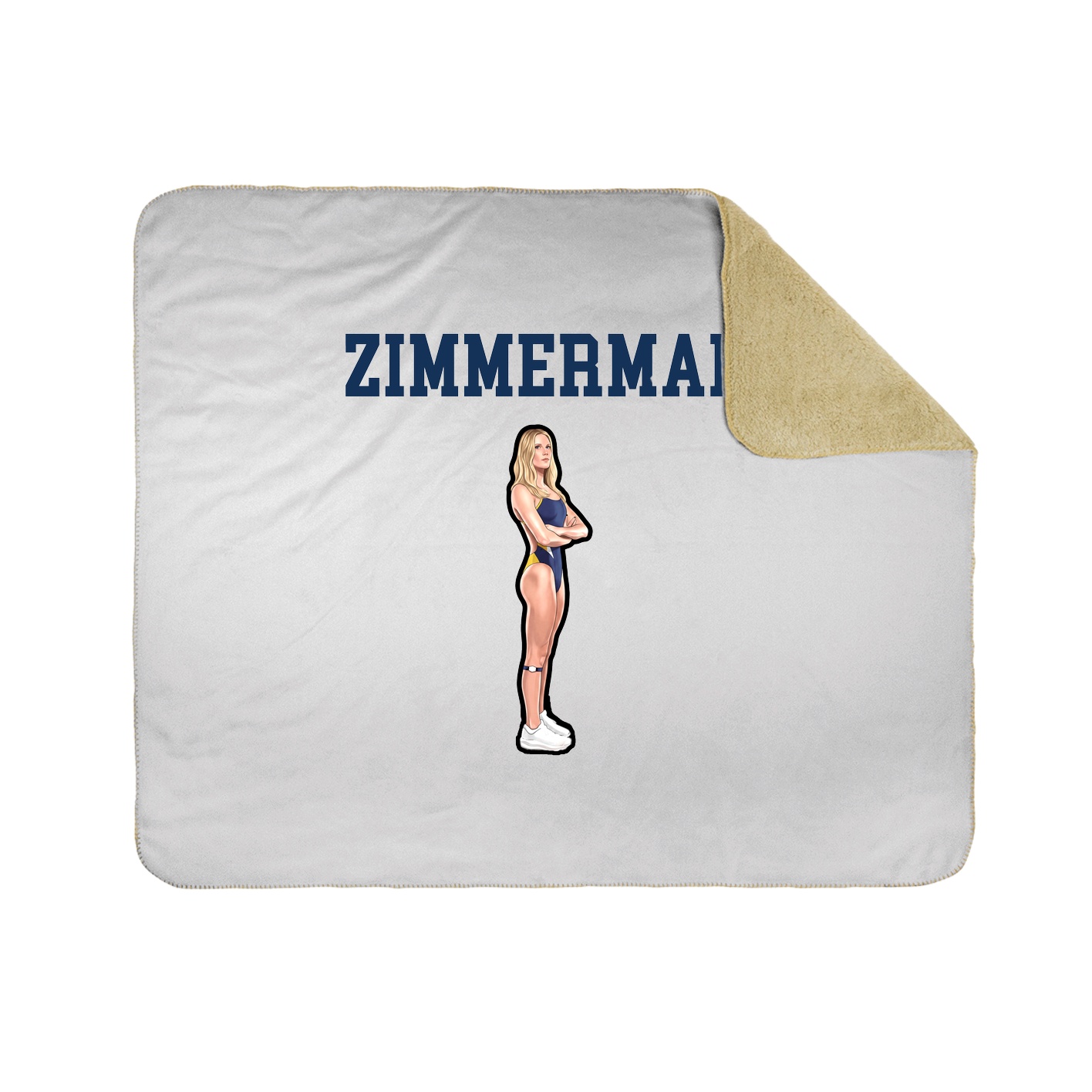 Throw Blanket — Shirsey in White