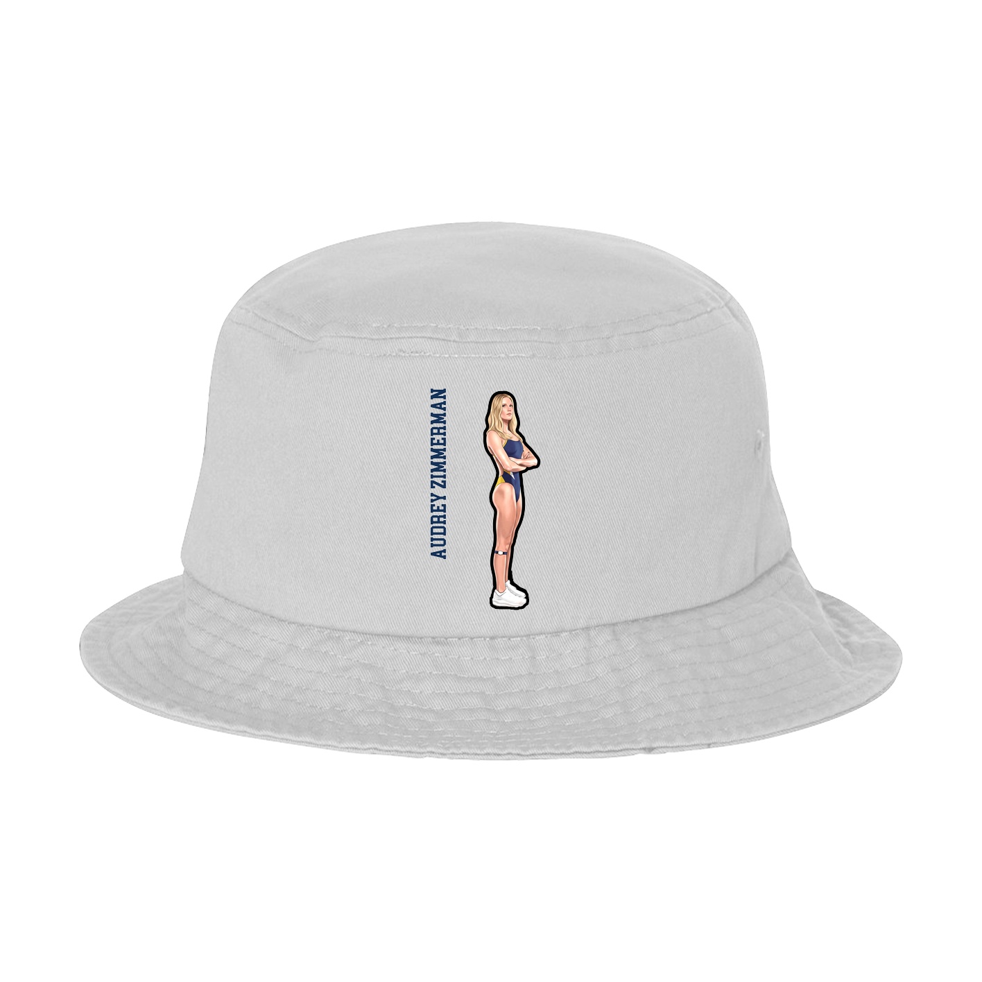 Bucket Cap — Name Vertical in White