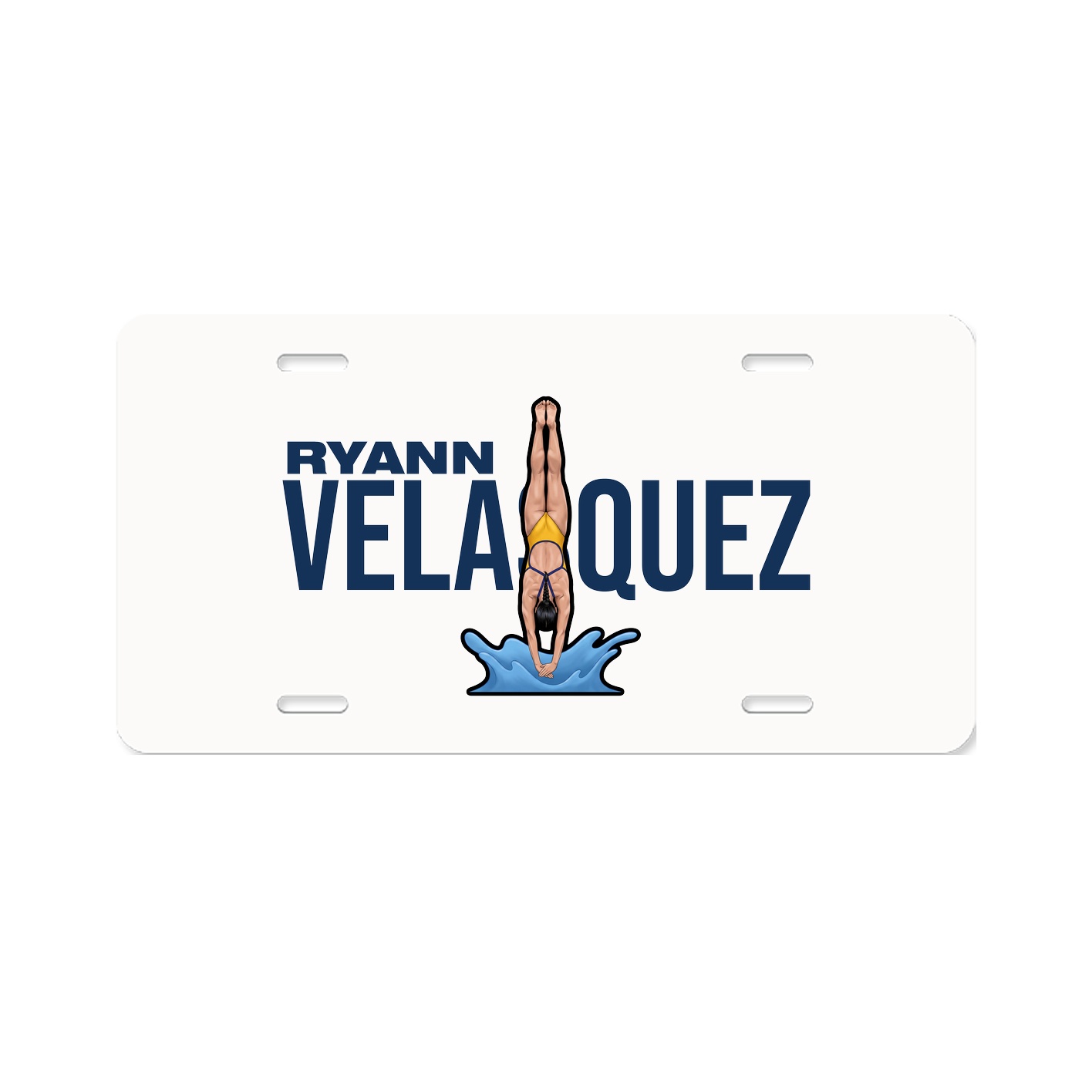 License Plate — Player Name in Classic